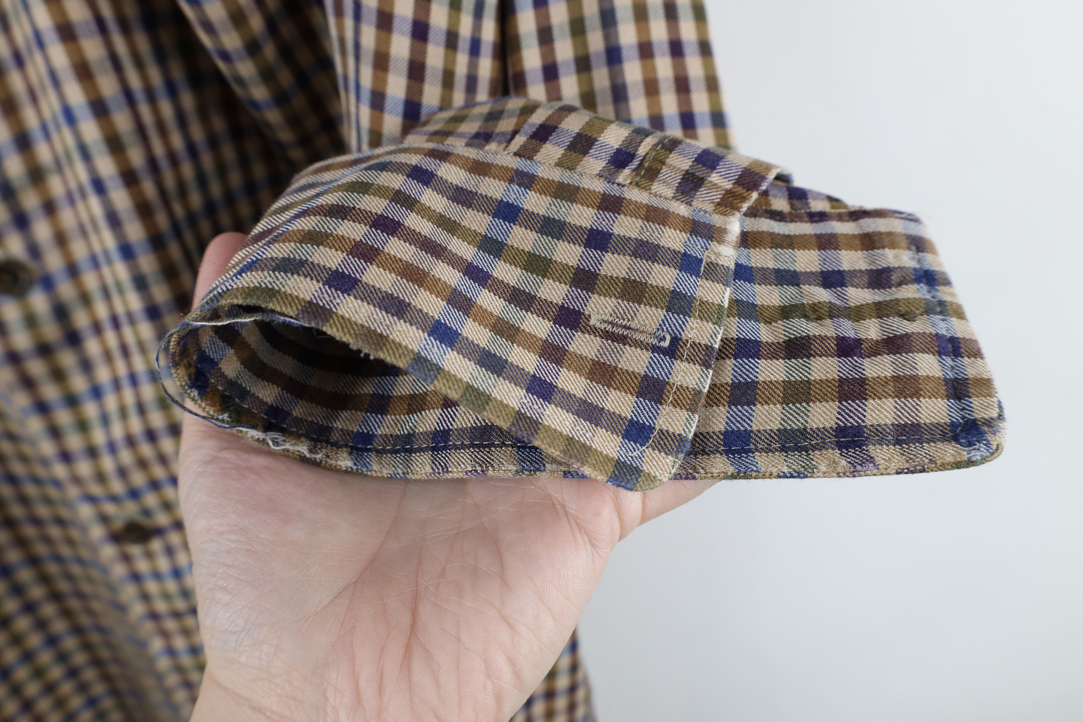 Orvis × Vintage Vintage Orvis Rainbow Plaid Silk Wool Collared Button Shirt Size US XL / EU 56 / 4 - 10 Thumbnail