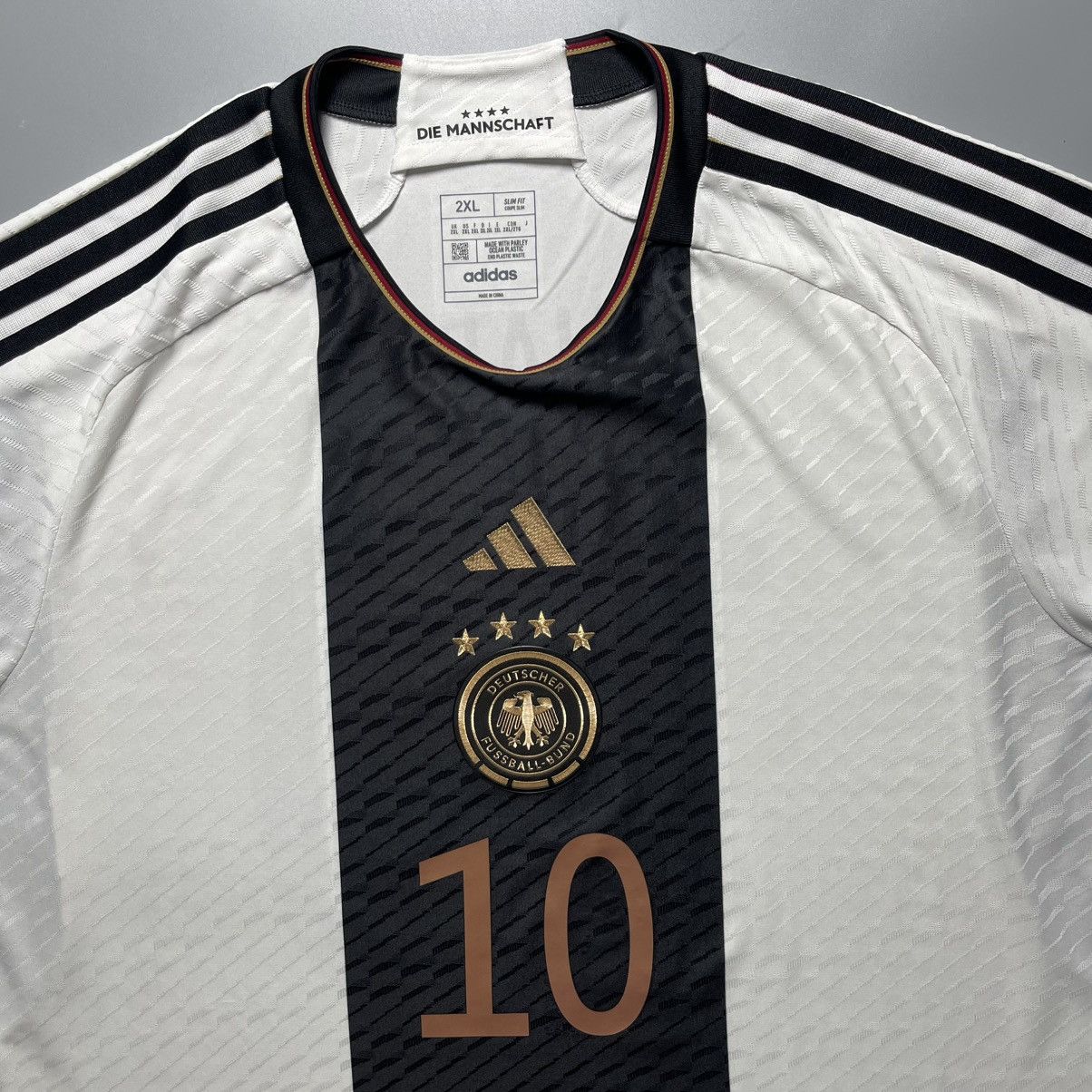 Adidas GERMANY ADIDAS 2022 WORLD CUP SOCCER HOME JERSEY #10 GNABRY Size US XXL / EU 58 / 5 - 4 Thumbnail