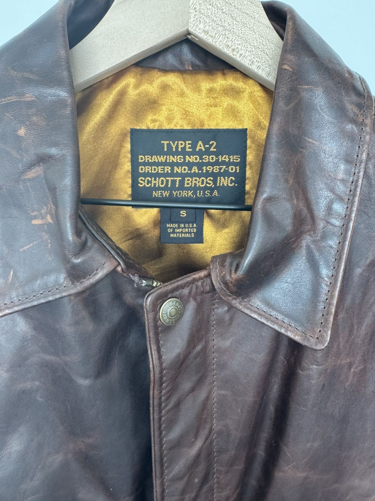 Schott Like new Schott Bomber Leather Jacket Size US M / EU 48-50 / 2 - 2 Thumbnail
