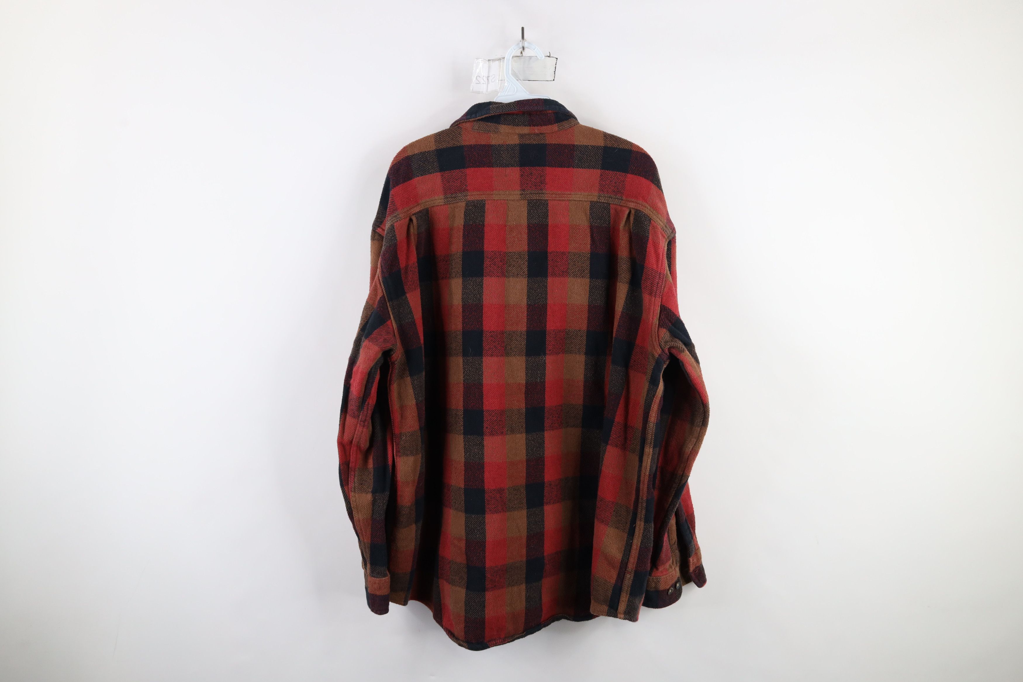 Vintage Vintage 90s Streetwear Heavyweight Button Shirt Plaid Size US XL / EU 56 / 4 - 8 Thumbnail
