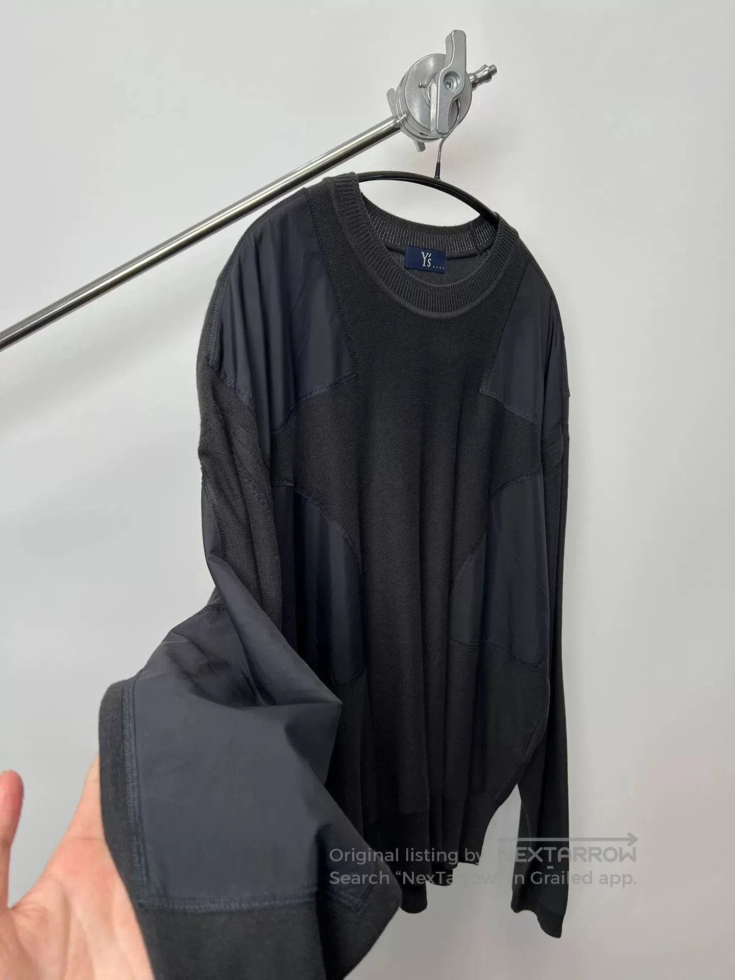 Yohji Yamamoto Yohji Yamamoto Nylon Blend Knit Sweater. Size US L / EU 52-54 / 3 - 4 Thumbnail