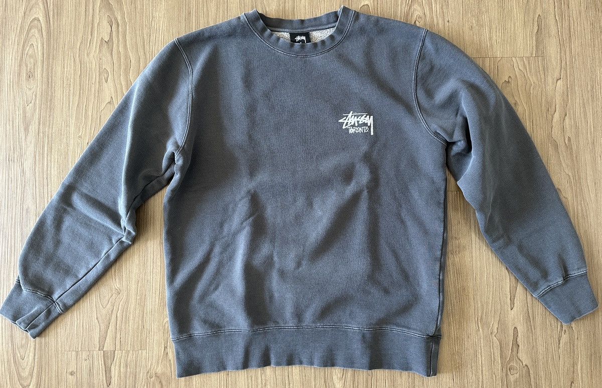 Stussy Stussy Toronto Crewneck Washed Black Size US S / EU 44-46 / 1 - 1 Thumbnail