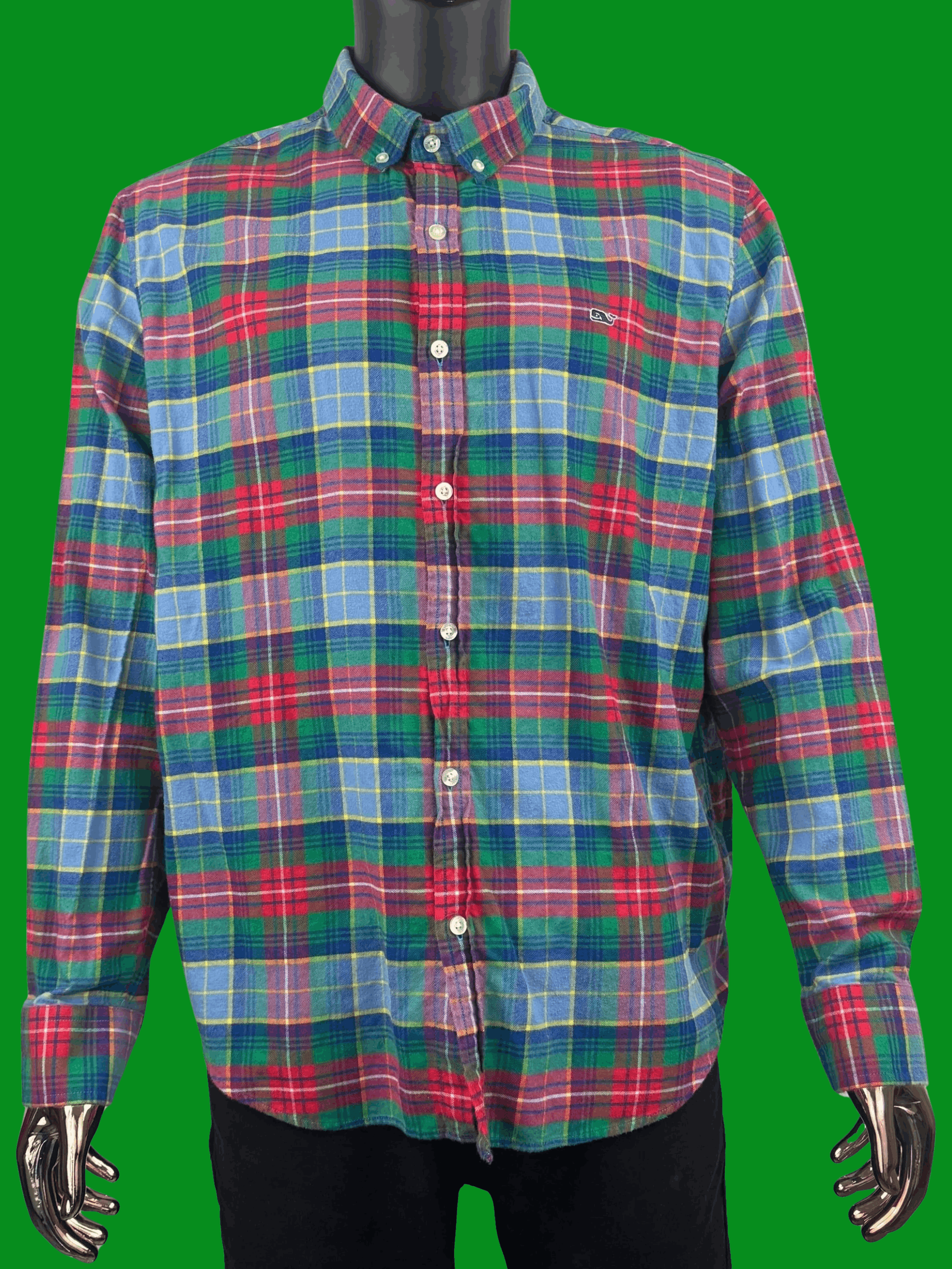 Vineyard Vines Vineyard Vines Slim Fit Multi-Color Plaid Button-Down Shirt Size US XL / EU 56 / 4 - 2 Thumbnail