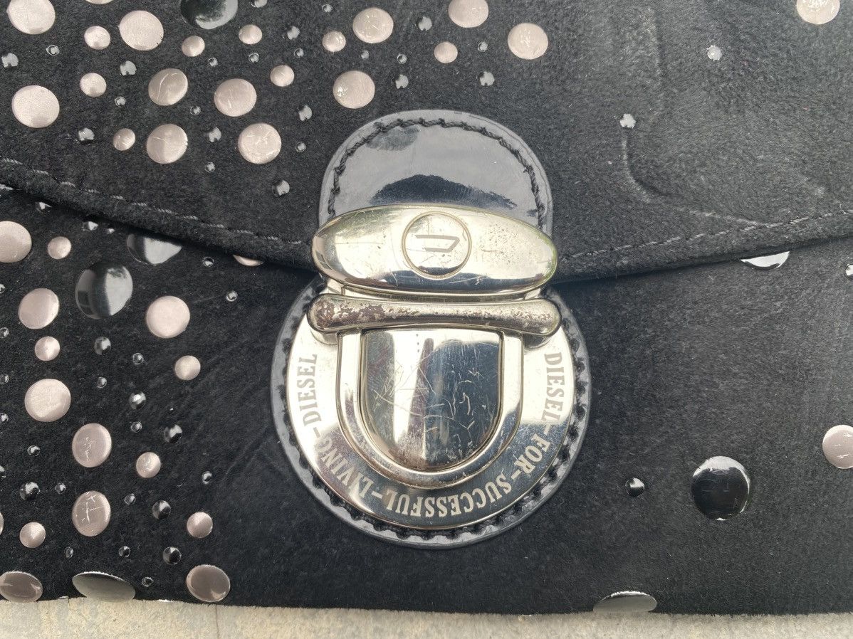 Bodega × Diesel DIESEL Studded Leather Clutch Size ONE SIZE - 7 Thumbnail