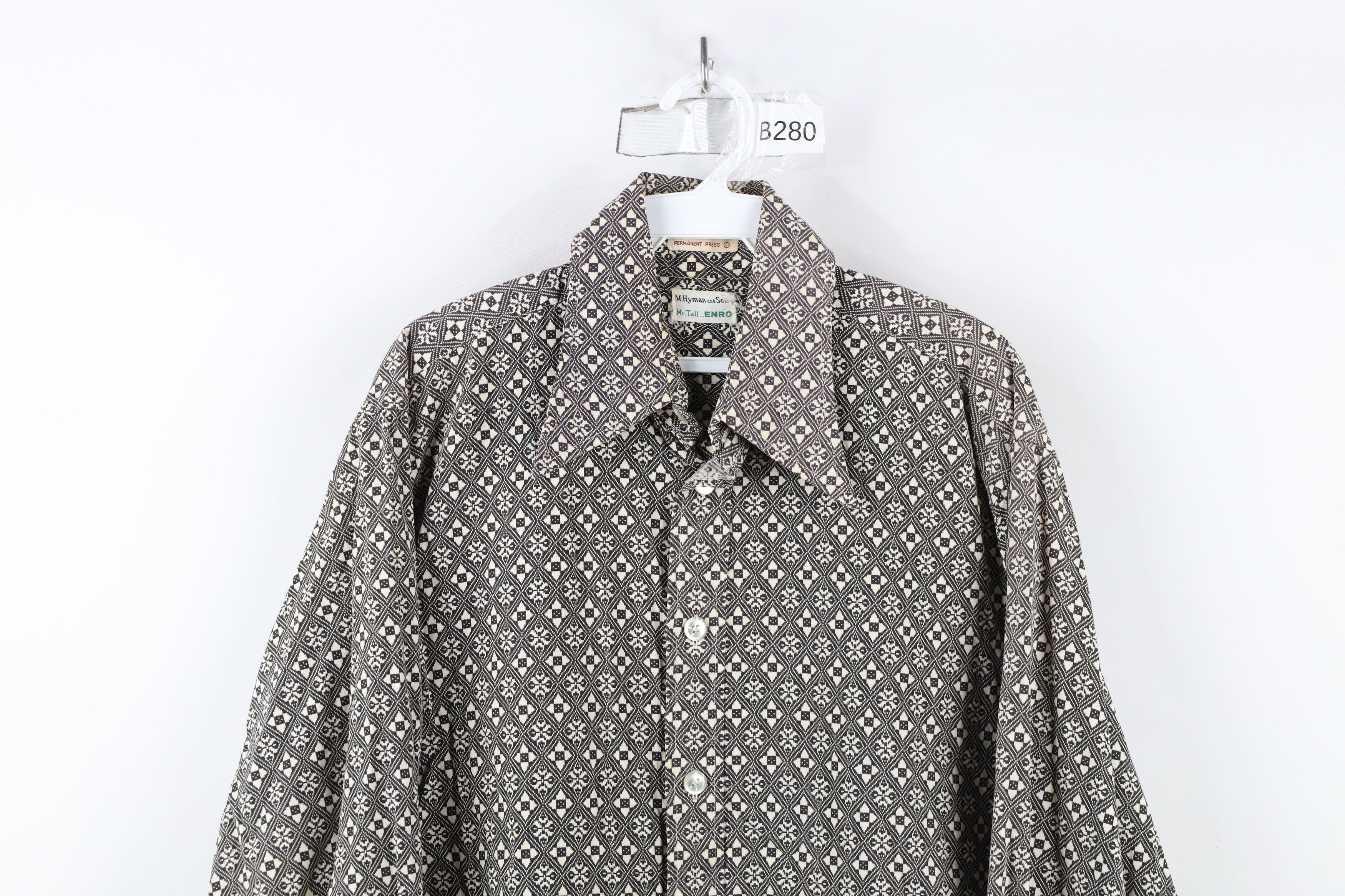 Vintage Vintage 60s 70s Streetwear Collared Button Shirt USA Size US L / EU 52-54 / 3 - 2 Thumbnail
