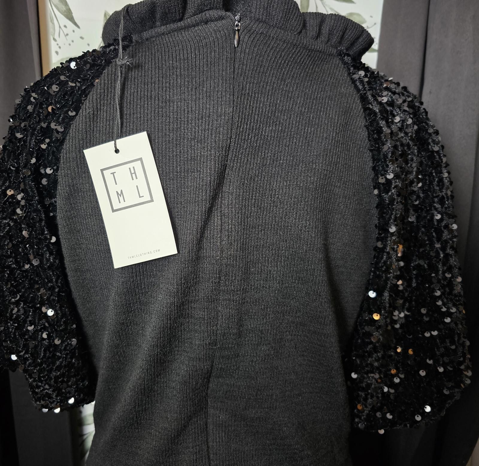 Other NWT THML Dress Black Womens Size M Anthropologie Size M / US 6-8 / IT 42-44 - 5 Thumbnail