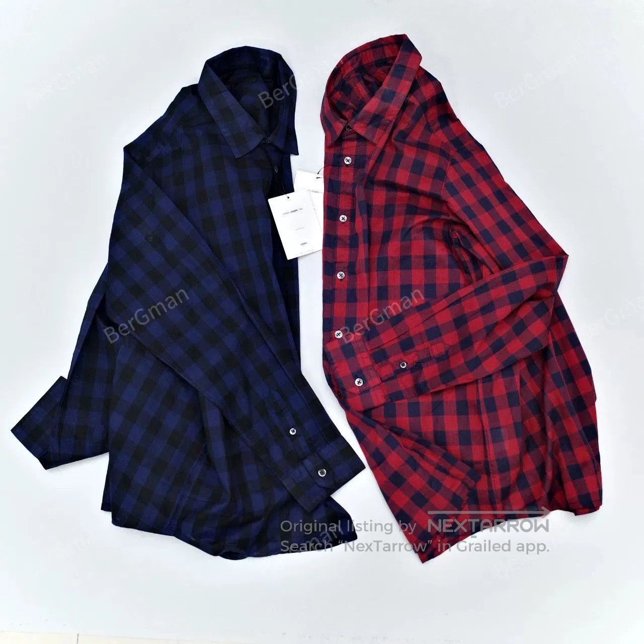 Sophnet. SOPHNET. Indigo Plaid B.D Shirt. Size US L / EU 52-54 / 3 - 3 Thumbnail