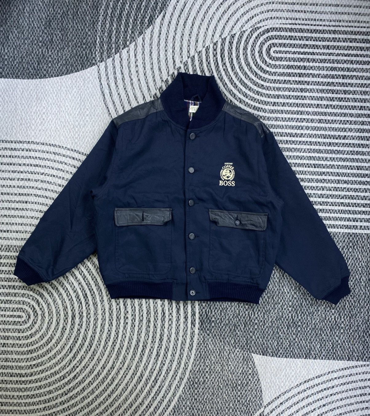 Japanese Brand Vintage Suntory Coffee Boss Bombers Jacket Size US L / EU 52-54 / 3 - 1 Thumbnail