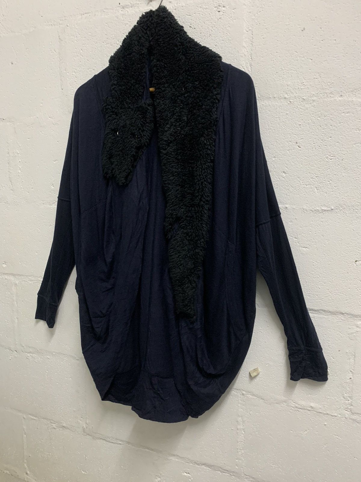 Issey Miyake Tsumori Chisato Fur Collar Cardigan Blouse Size XL / US 12-14 / IT 48-50 - 2 Thumbnail