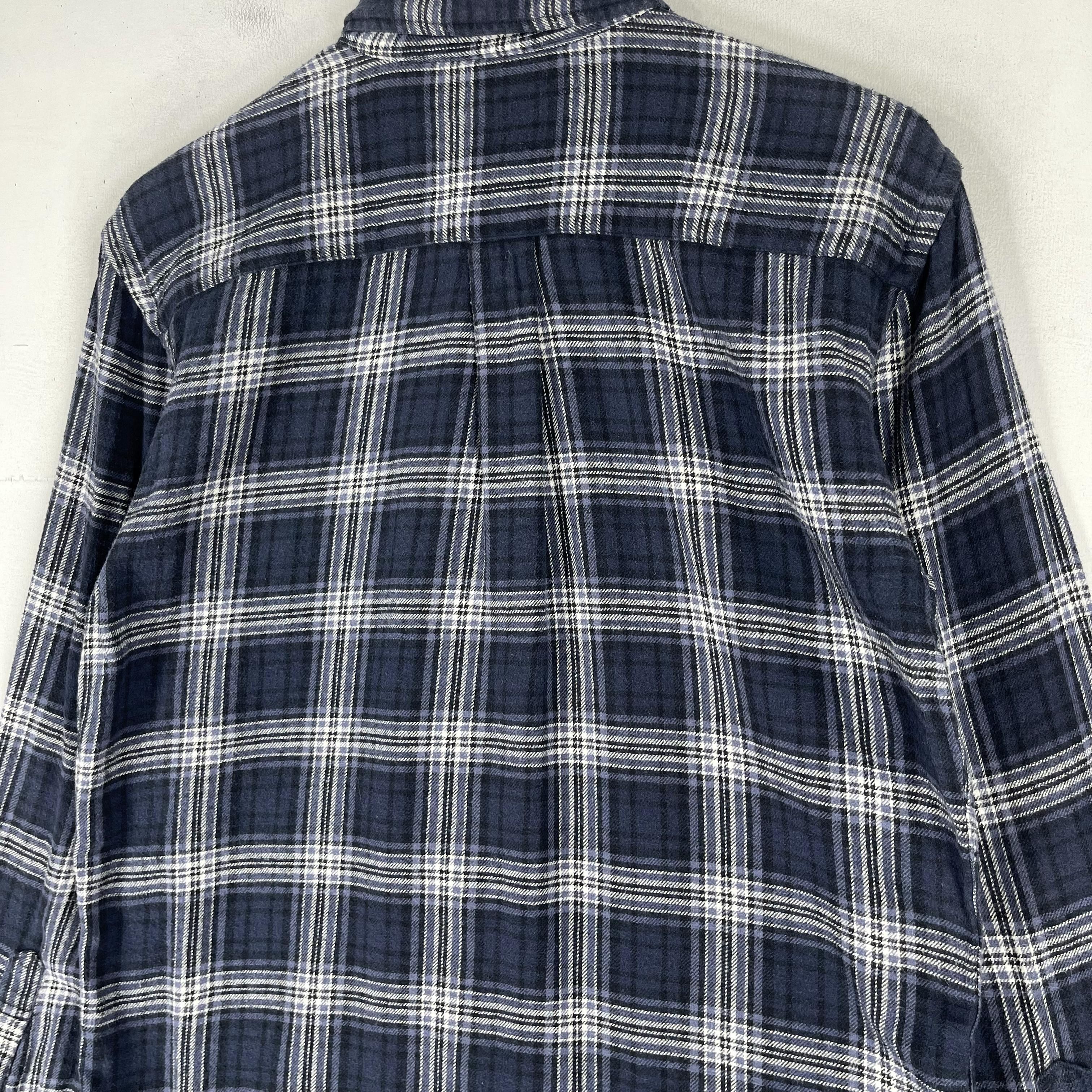 Croft & Barrow × Flannel Vintage Plaid Checkered Blue Tartan Flannel Button Up Size US S / EU 44-46 / 1 - 9 Thumbnail