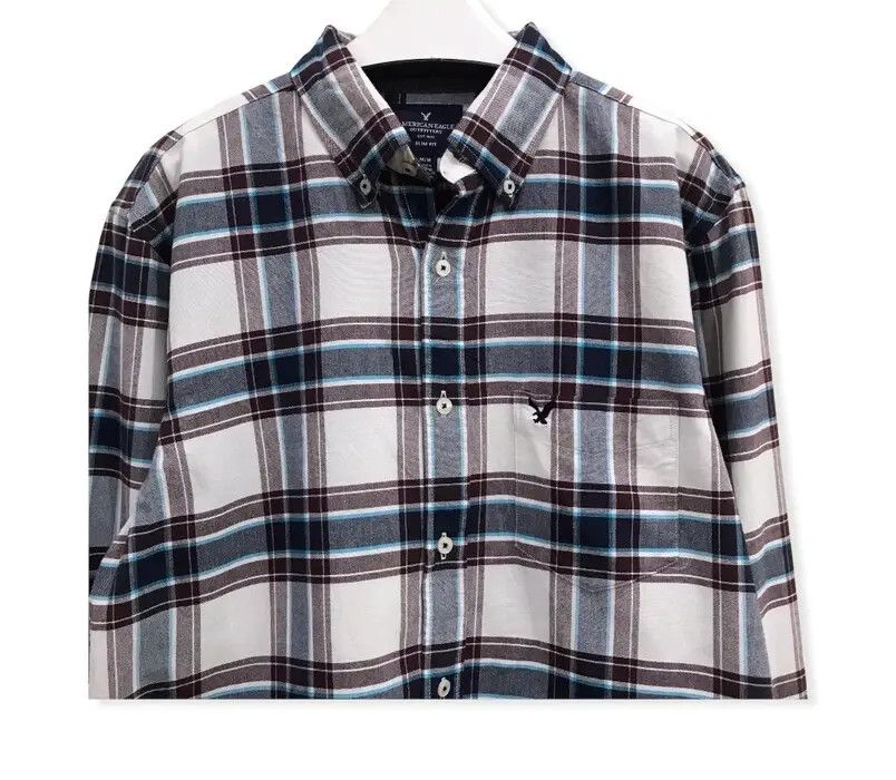 American Eagle Outfitters American Eagle Plaid Tartan Flannel Shirt Size US M / EU 48-50 / 2 - 2 Thumbnail