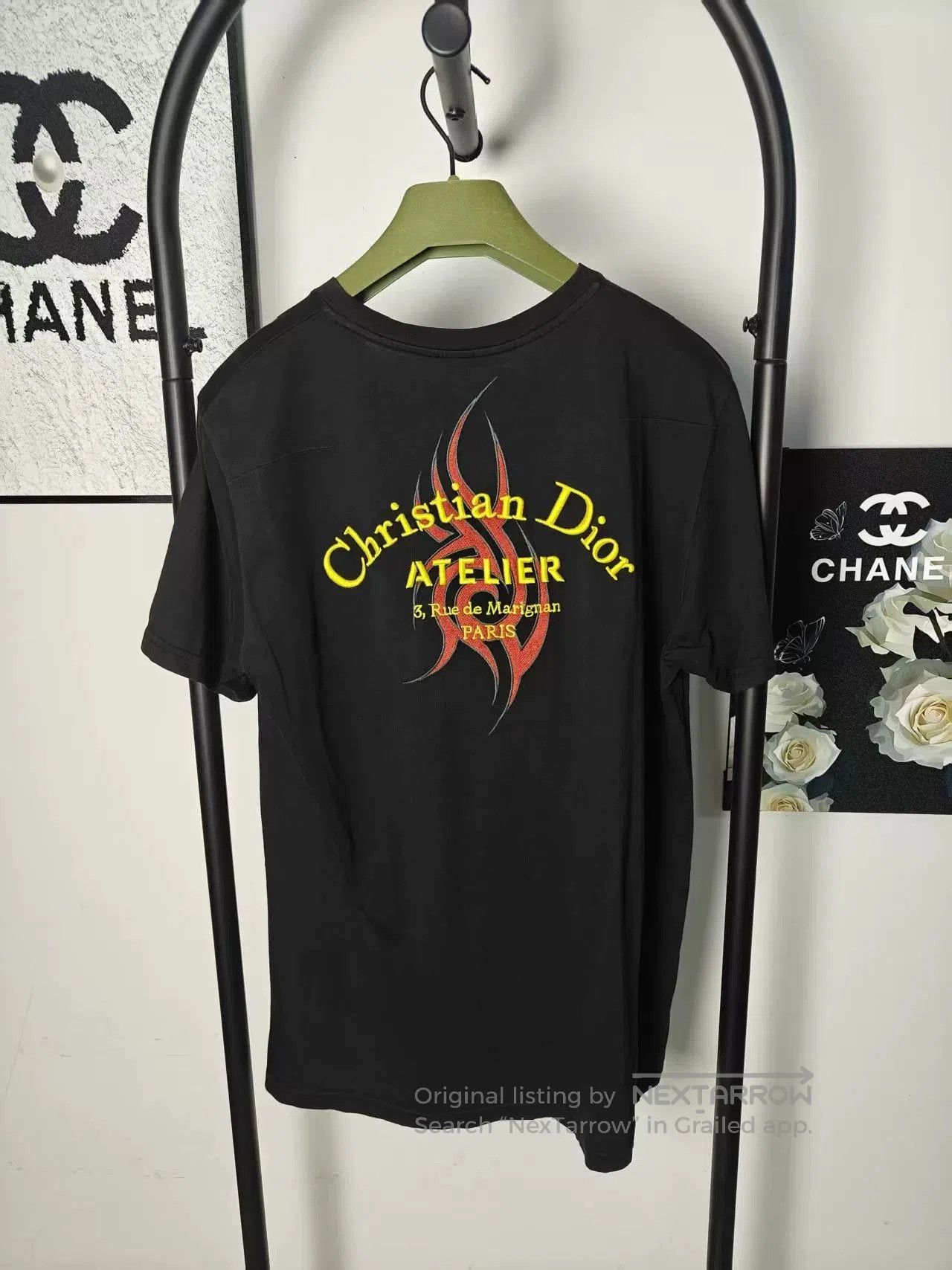 Dior Dior Embroidered Logo Short Sleeve T-Shirt. Size US M / EU 48-50 / 2 - 2 Thumbnail