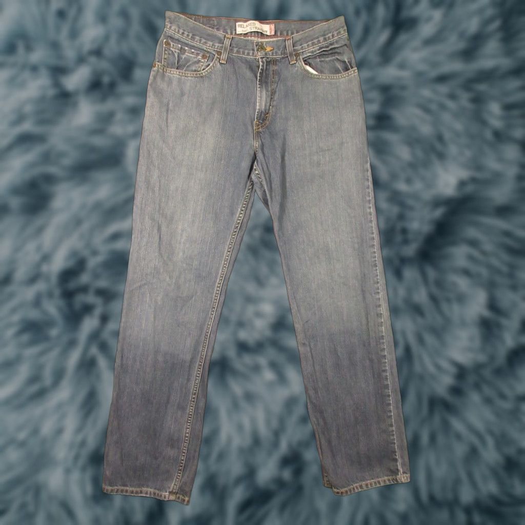 Levi's Levi's Jeans 31x32 Medium Wash Blue Denim Classic Relaxed Fit Straight Leg 5-Pocket Mens Size US 31 - 1 Thumbnail