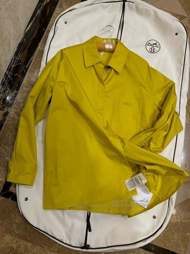 Hermes Hermes Yellow shirt Size XS / US 0-2 / IT 36-38 - 8 Thumbnail