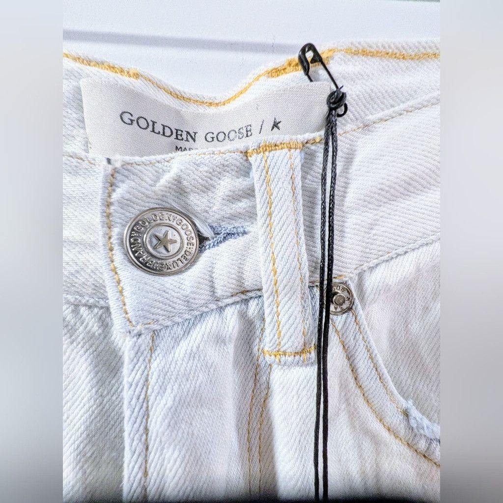 Golden Goose Golden Goose Pale Blue Flare Jeans Size 27" / US 4 / IT 40 - 6 Thumbnail