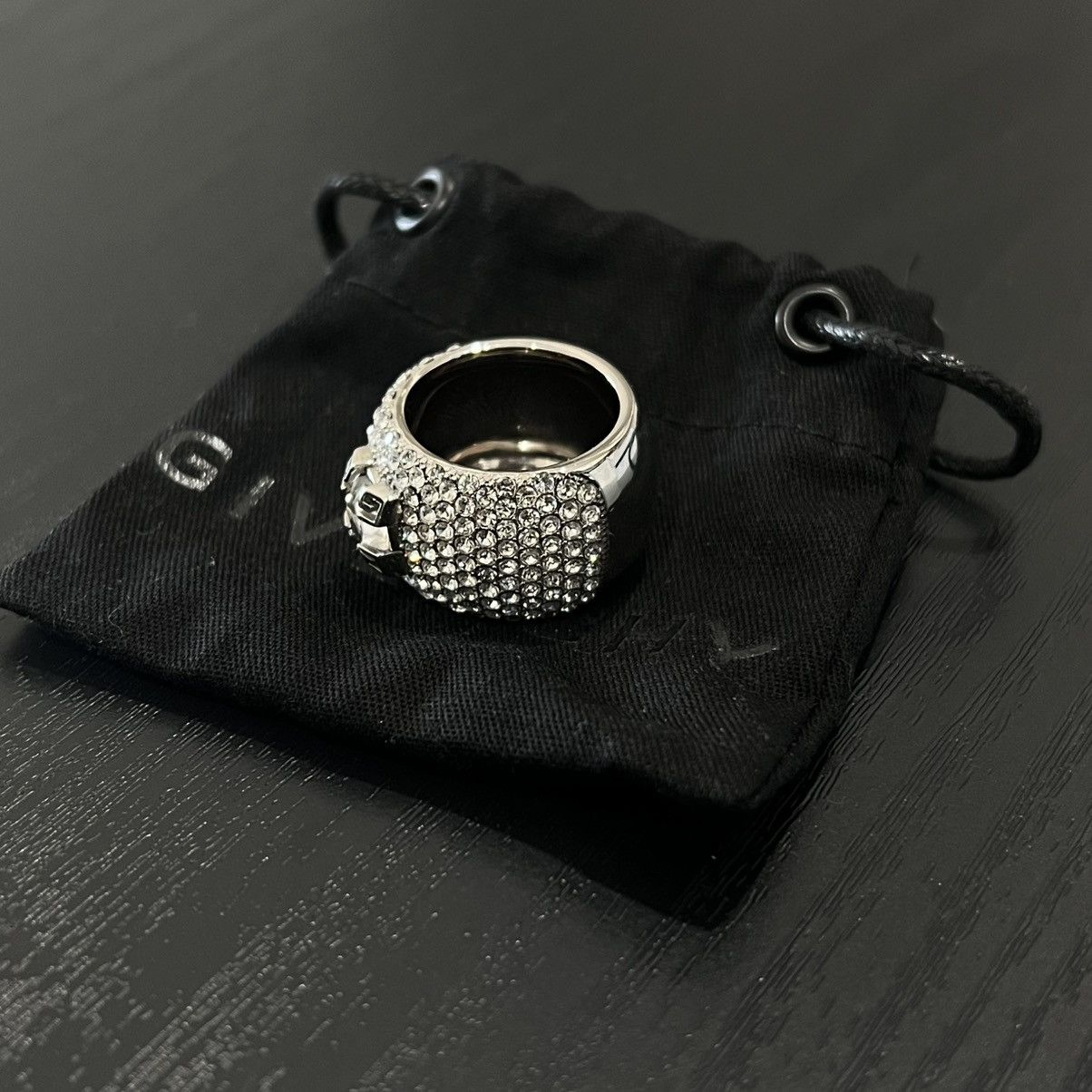 Givenchy Givenchy 4G Crystal Claw Paved Ring Size ONE SIZE - 13 Thumbnail
