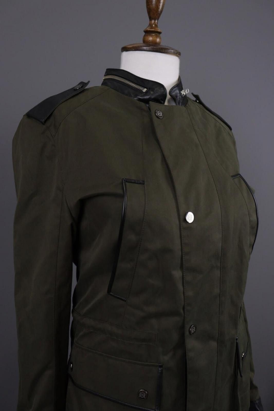 The Kooples The Kooples Khaki Multipockets Cargo Snap Jacket Size XS Size XS / US 0-2 / IT 36-38 - 9 Thumbnail