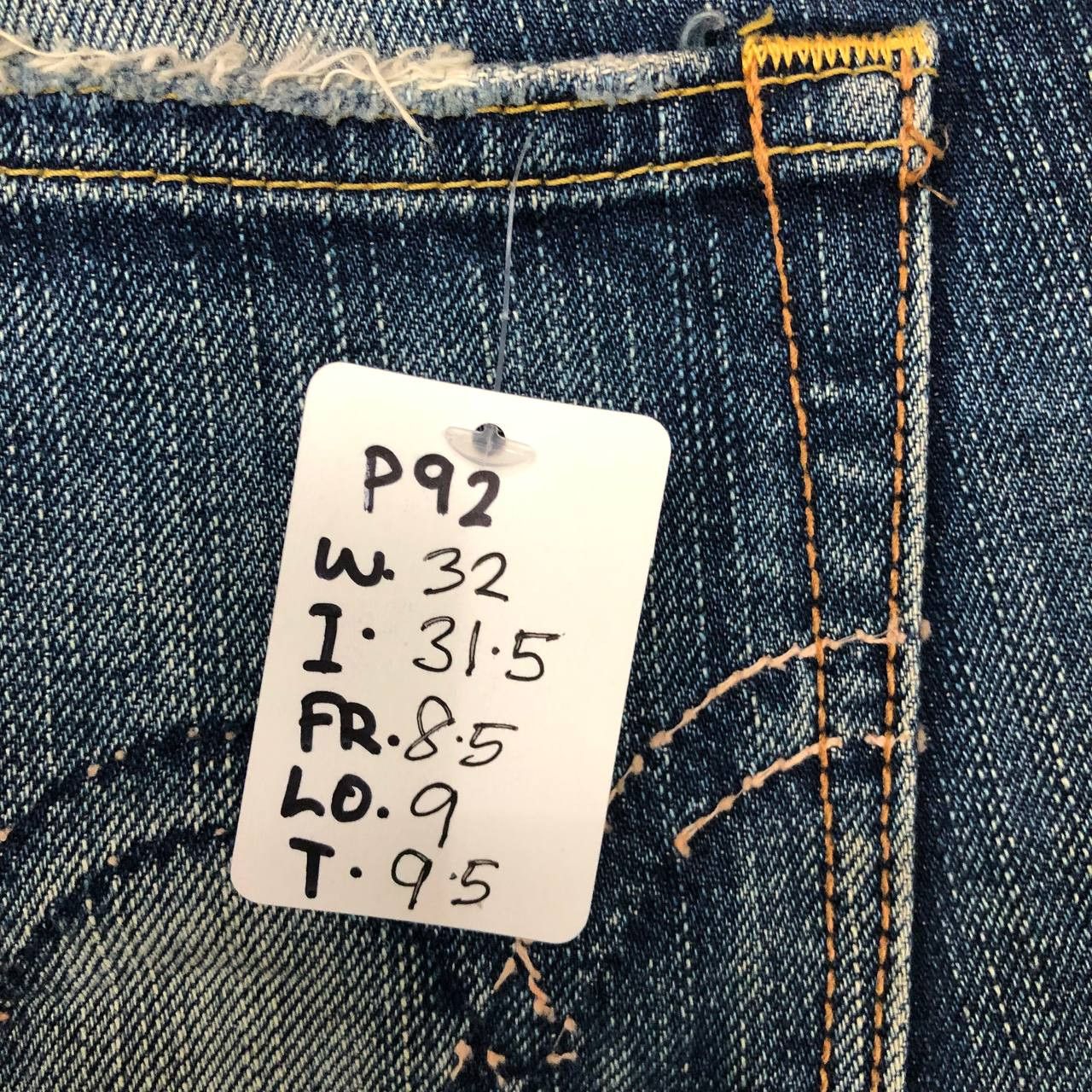Edwin P92 VTG EDWIN FLARED DISTRESSED JEANS Size 32" / US 10 / IT 46 - 10 Thumbnail