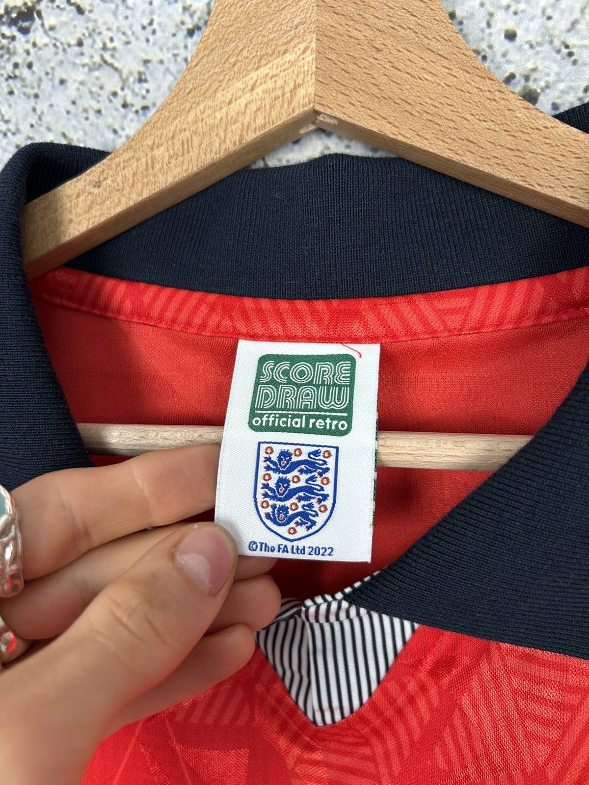 Vintage Vintage England Soccer Draw Jersey Football Retro Hype Size US XL / EU 56 / 4 - 5 Thumbnail