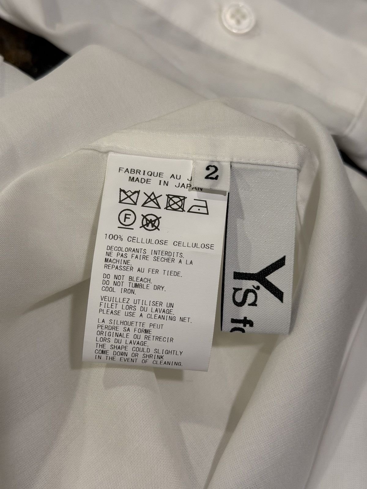 Yohji Yamamoto Yohji Yamamoto Blue Flower / Floral White Button Up Shirt Size US M / EU 48-50 / 2 - 13 Thumbnail