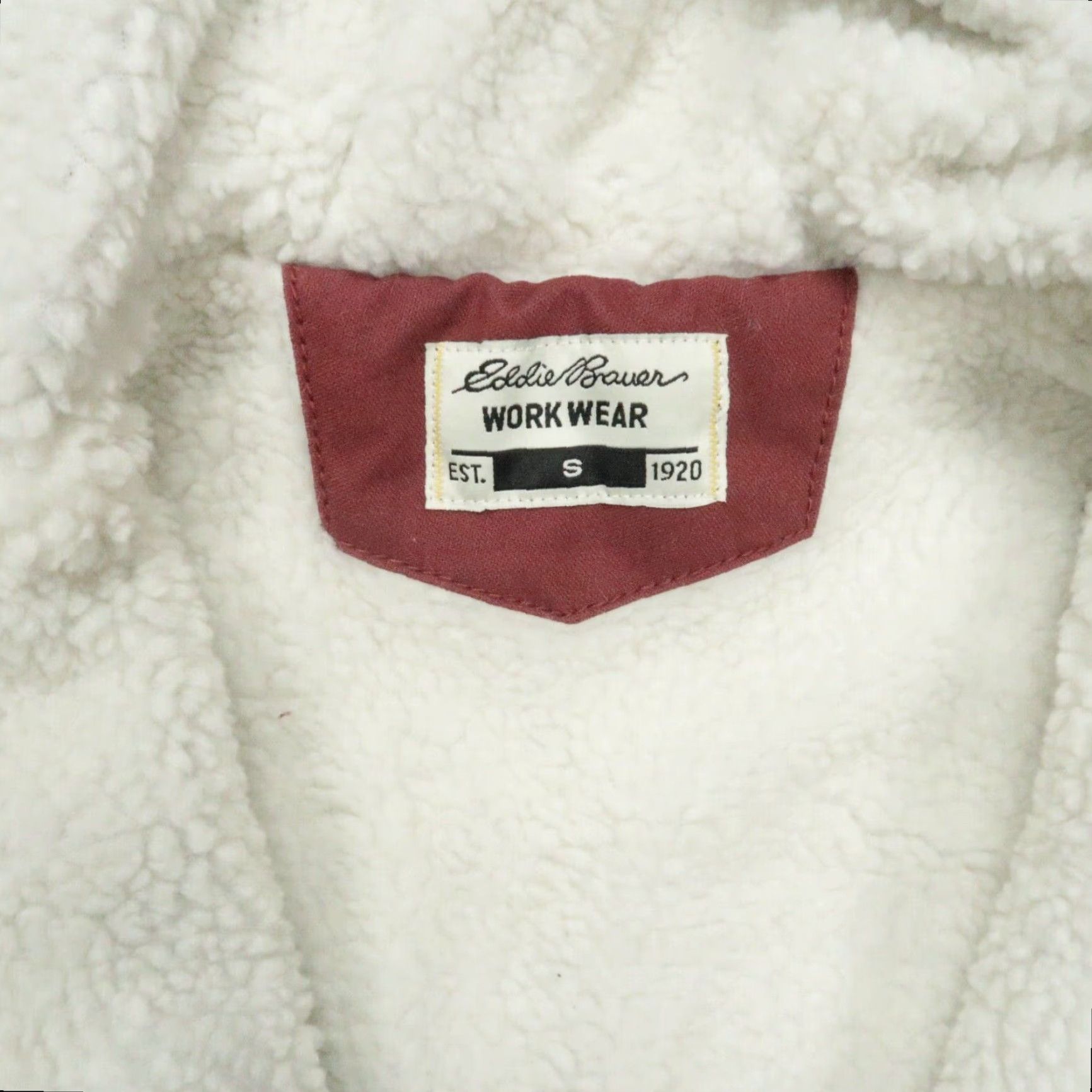 Eddie Bauer Eddie Bauer Jacket Womens Small Red Canvas Sherpa Lined Workwear NWT Size S / US 4 / IT 40 - 3 Thumbnail