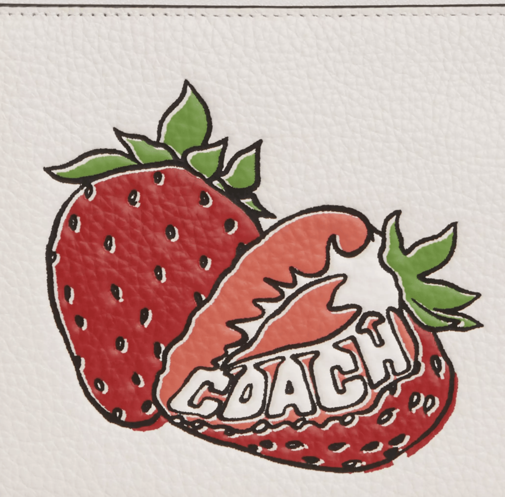 Coach Large Corner Zip Wristlet With Strawberry Graphic CBB79 Size ONE SIZE - 8 Thumbnail