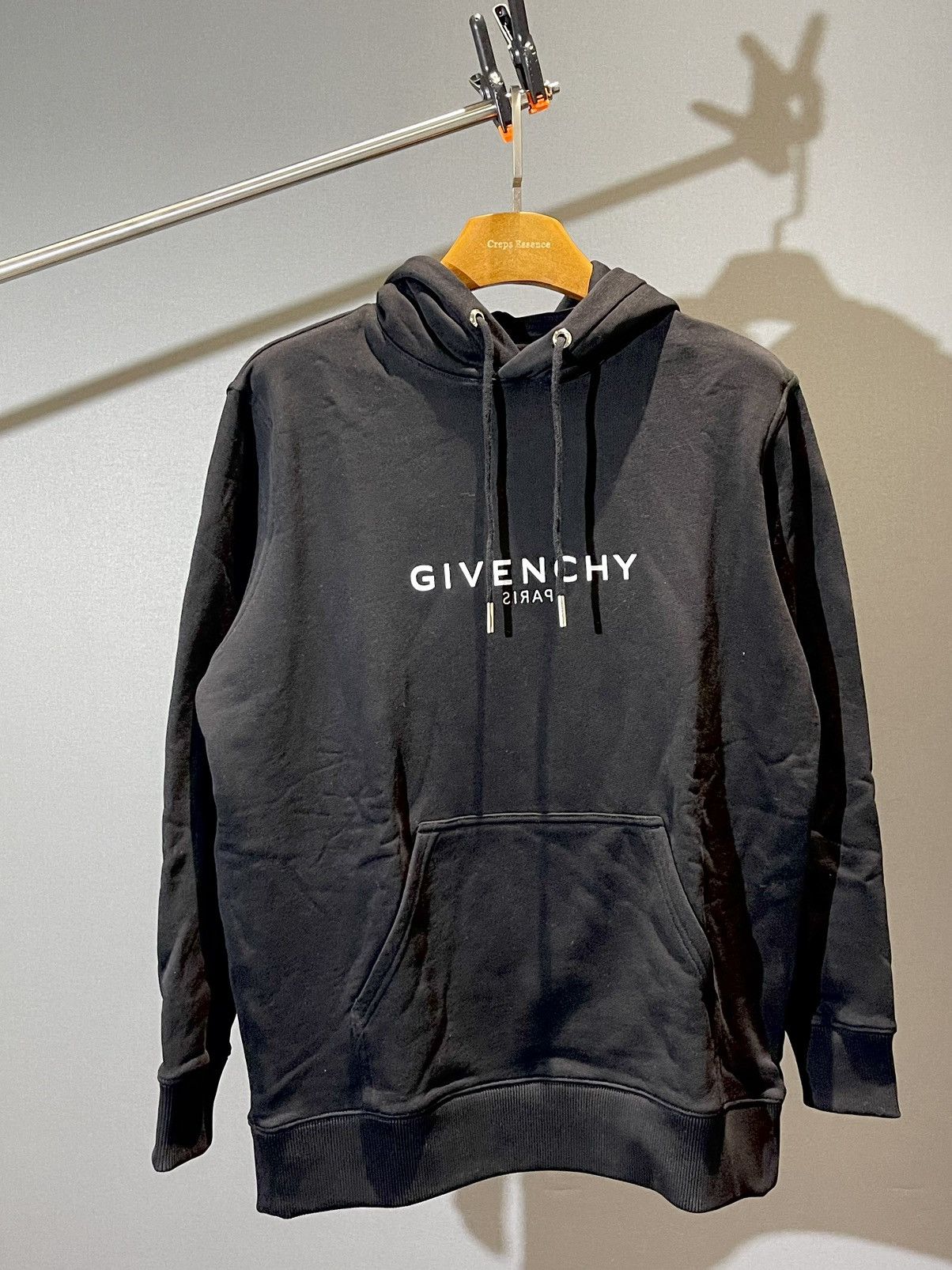 Image of Givenchy Logo Print Hoodie Black, Men's (Size XS)