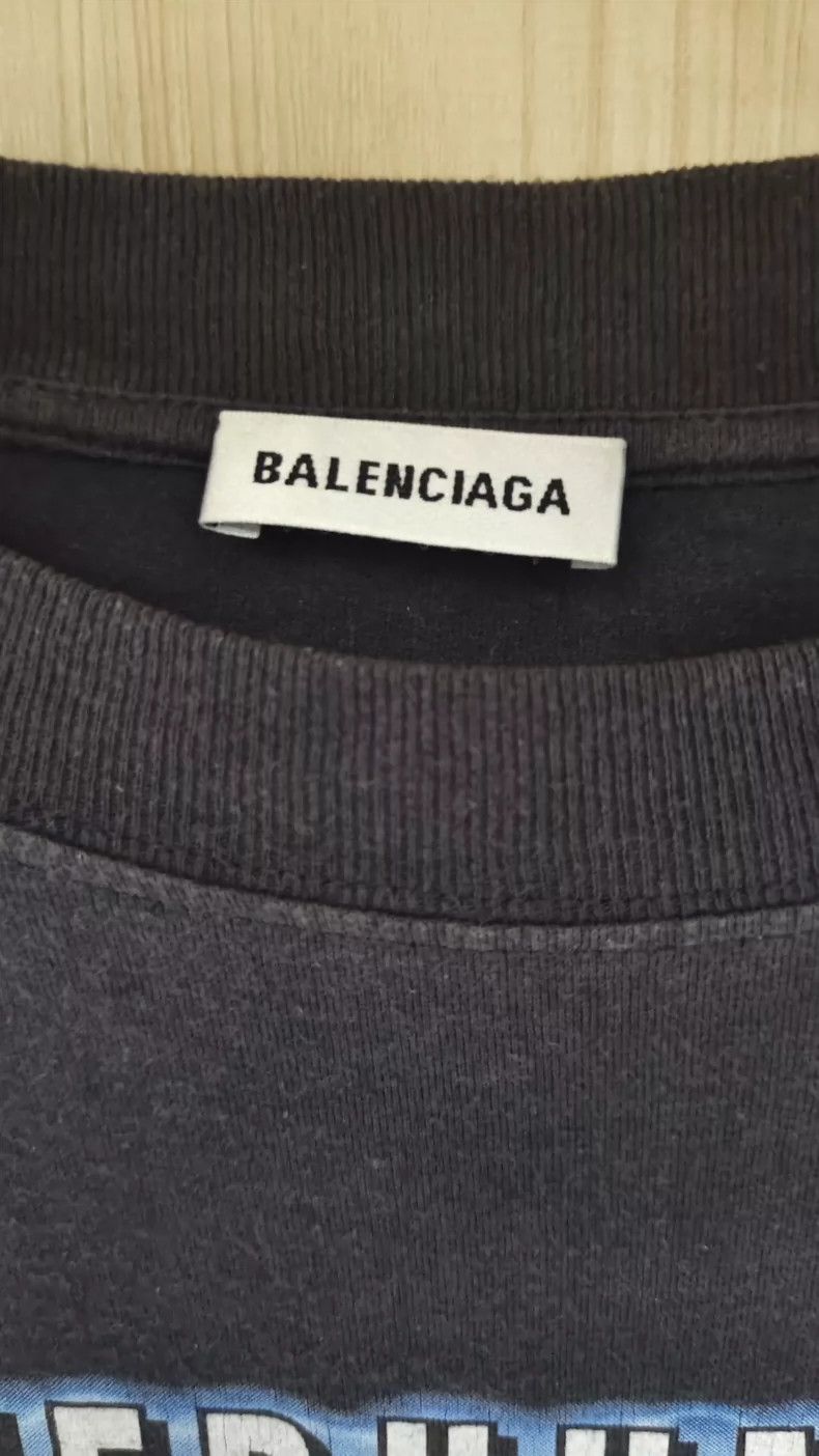 Balenciaga Balenciaga Wash Grey Band Short Sleeves Size US XS / EU 42 / 0 - 4 Thumbnail