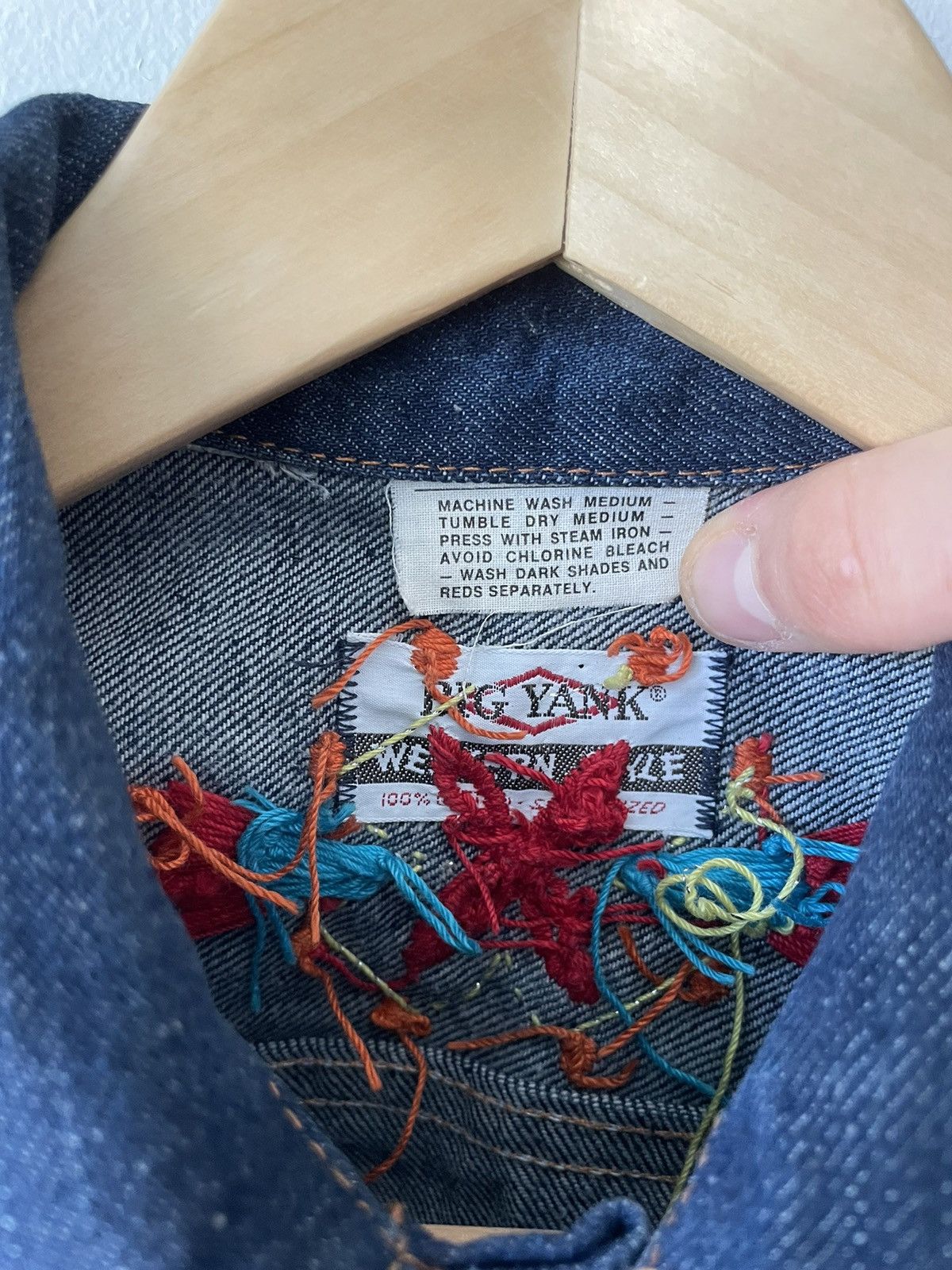 Vintage Vintage 60s Big Yank Western Style Sanforized Denim Jacket Size US L / EU 52-54 / 3 - 5 Thumbnail