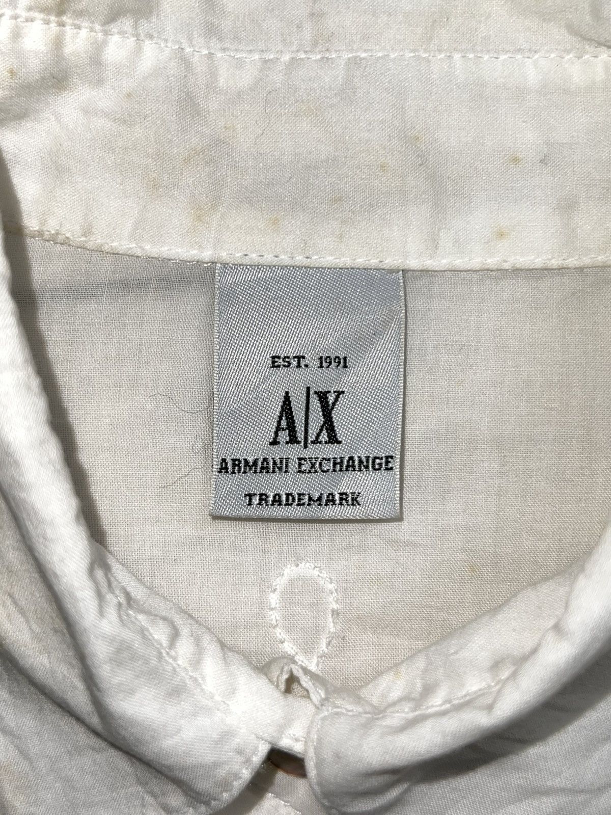 Armani Exchange Armani Exchange Trademark White Shirt Size US XS / EU 42 / 0 - 6 Thumbnail