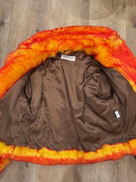 Dries Van Noten Dries Van Noten Orange Faux Fur Jacket FW19 Size US S / EU 44-46 / 1 - 6 Thumbnail