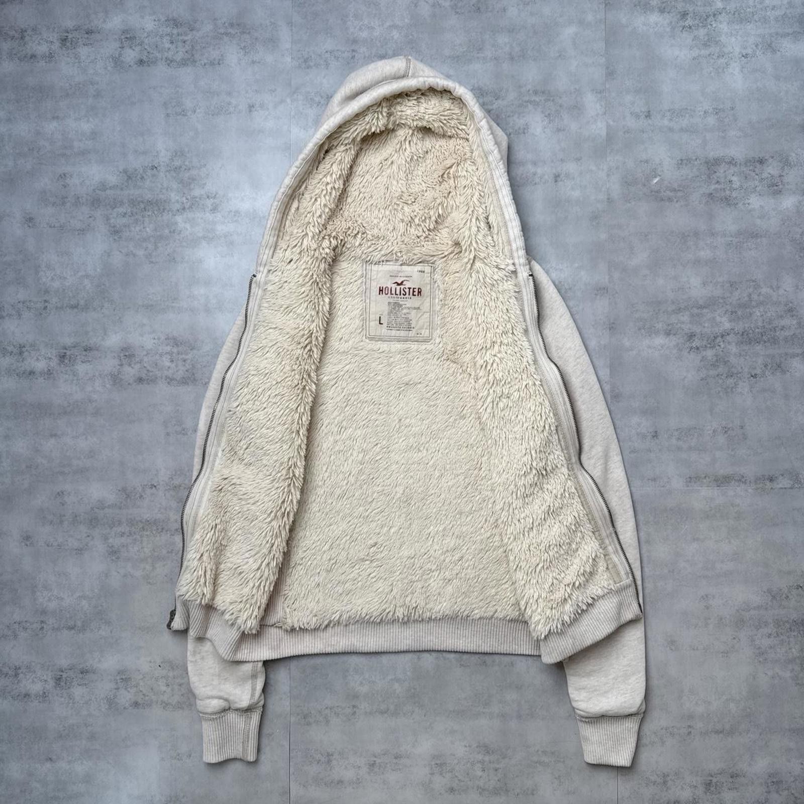 Other Y2K Hollister Co. 00s Sherpa Lined Hoodie Jacket Size L / US 10 / IT 46 - 4 Thumbnail