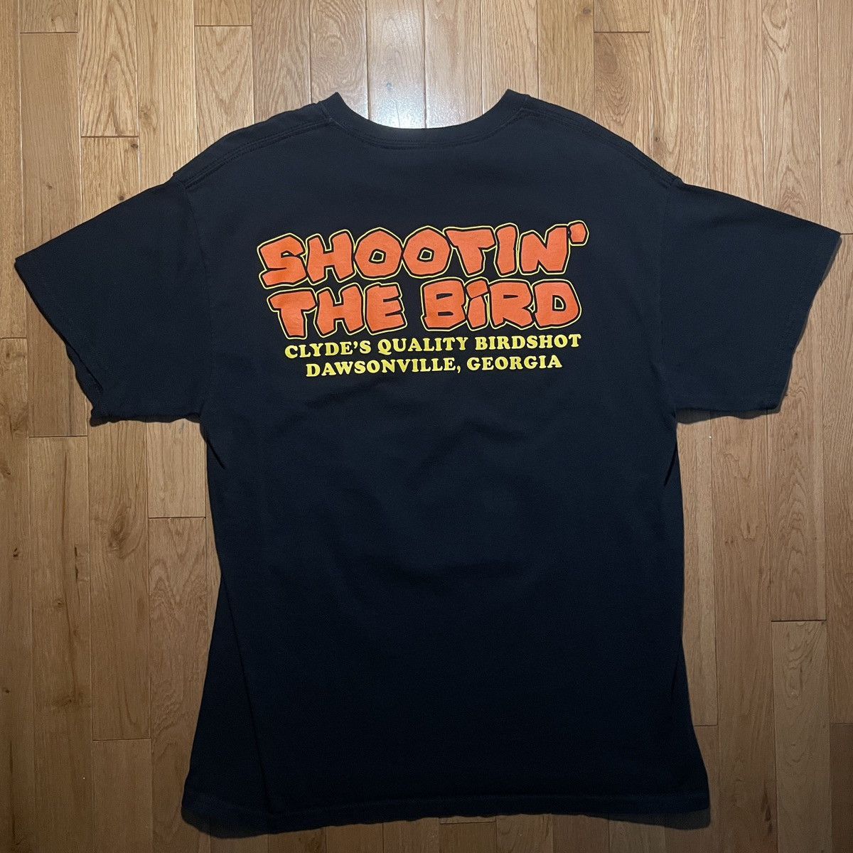 Gildan × Vintage Vintage “Shootin’ The Bird” Humor Hunting Graphic Tee Size US L / EU 52-54 / 3 - 3 Thumbnail