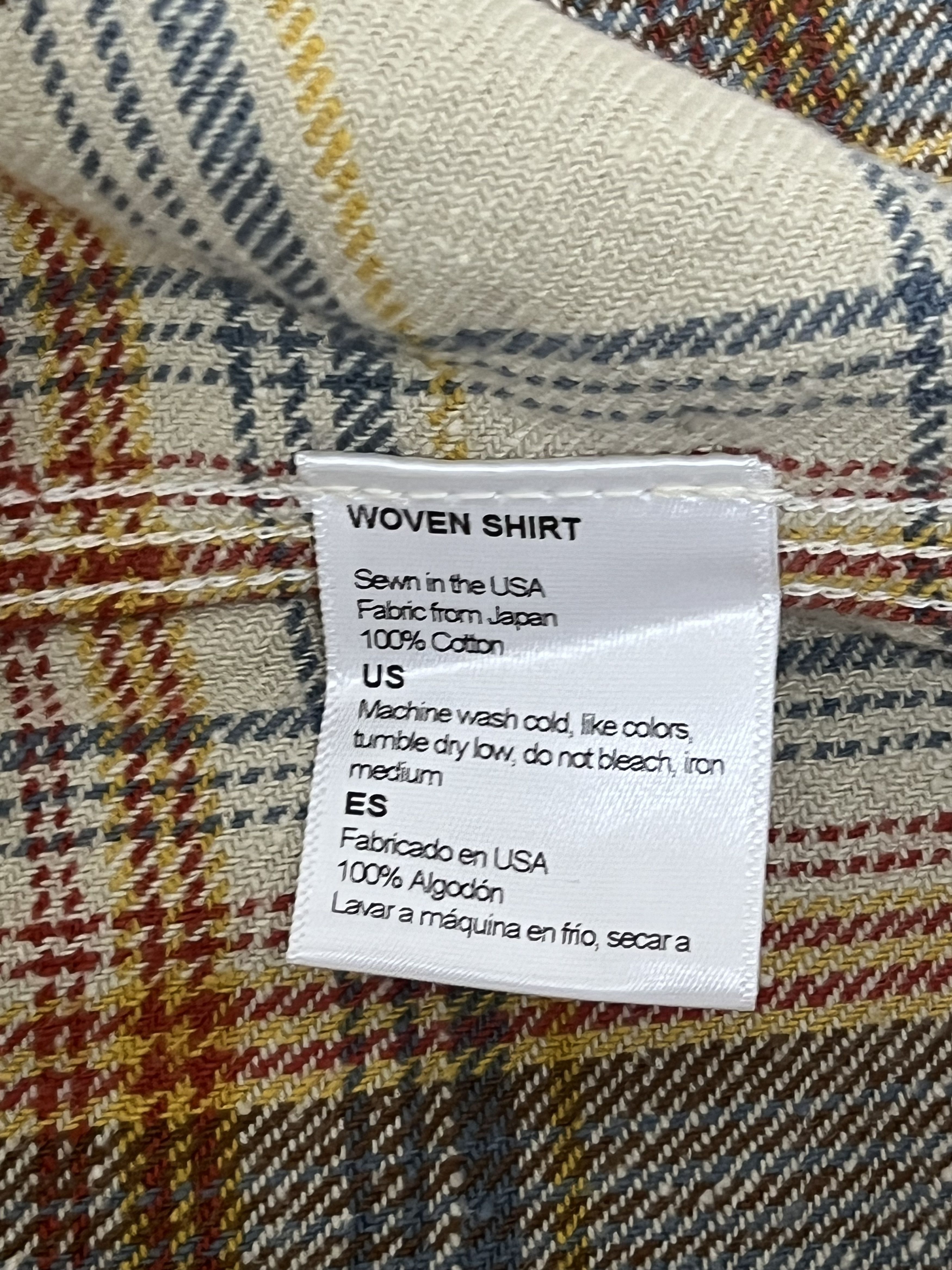 Freenote Cloth 💚 Freenote Cloth Lancaster Cream Shadow Plaid Medium NEW Size US M / EU 48-50 / 2 - 14 Thumbnail