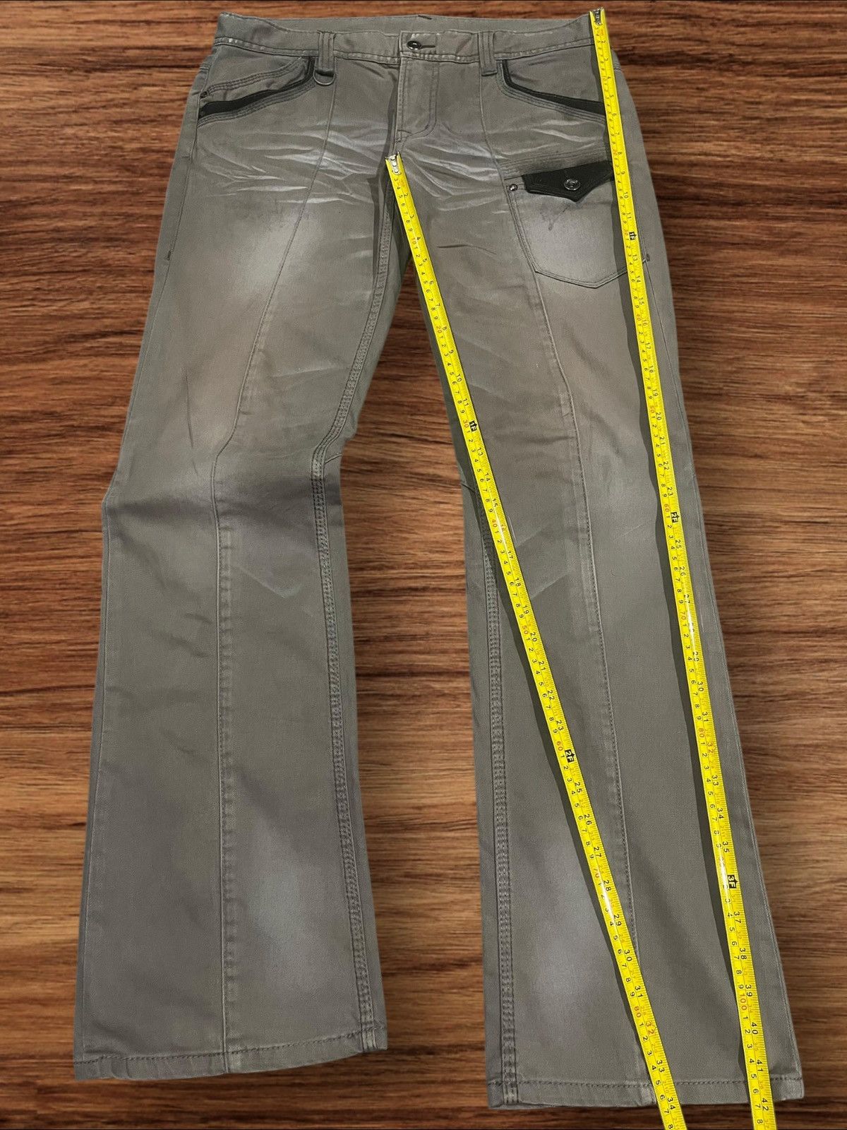 If Six Was Nine × Le Grande Bleu (L.G.B.) × Nicole Club Vintage Nicole Club Hideaways Clawmark Flare Style Pants Size US 34 / EU 50 - 15 Thumbnail