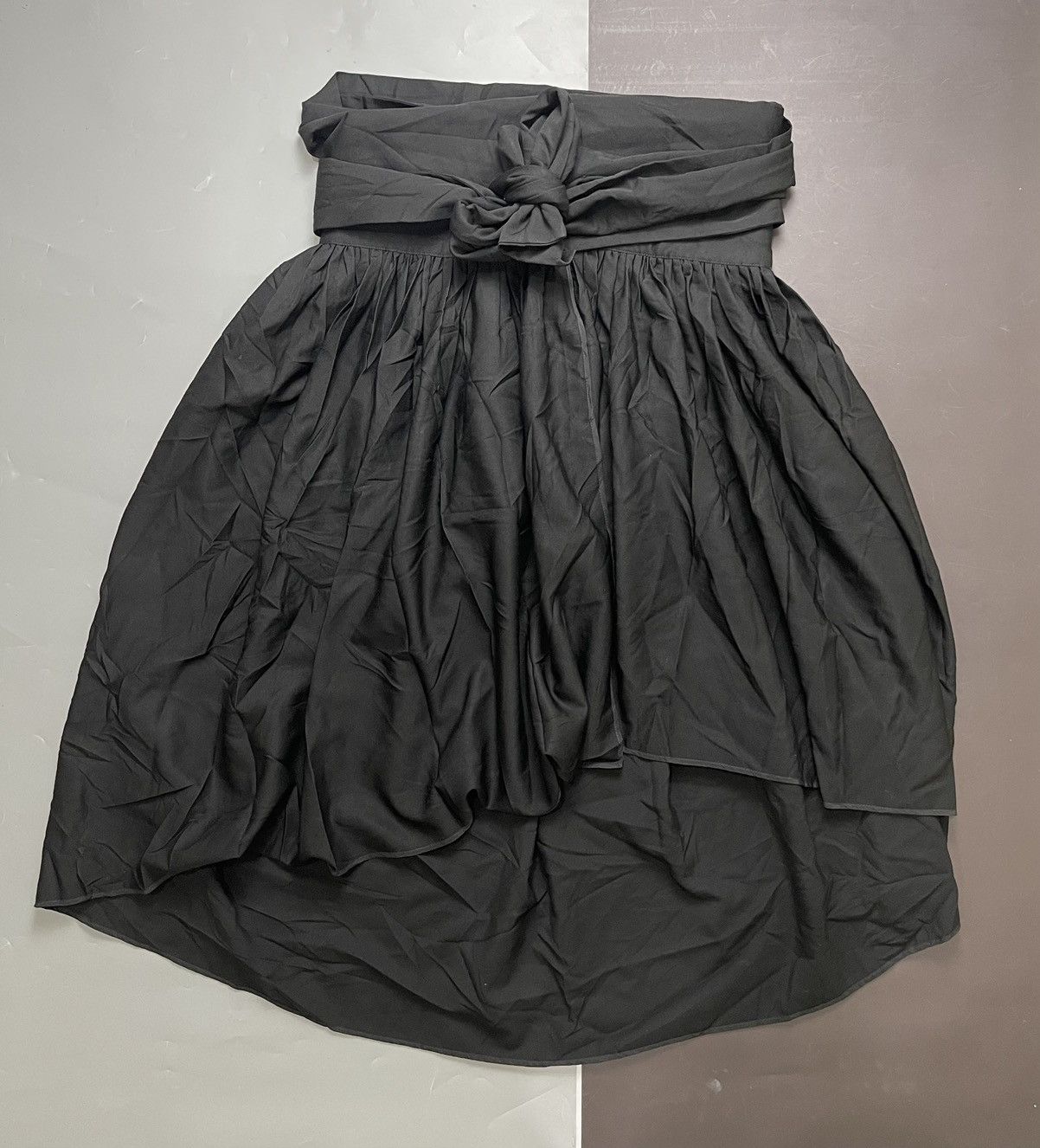 Yohji Yamamoto Y’s yohji yamamoto assymetric front tie wool skirt Size 30" / US 8 / IT 44 - 2 Thumbnail