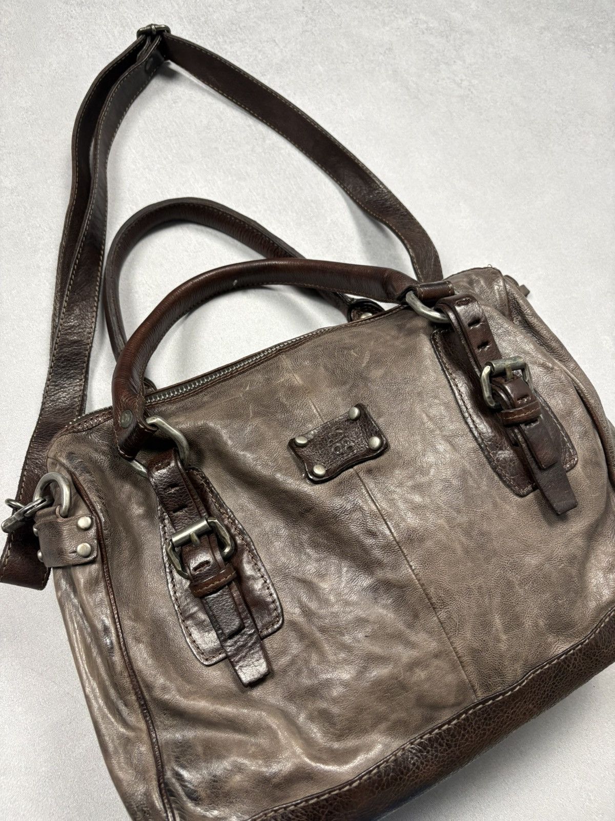 A.S.98 A.S.98 AirStep Archive Brown Leather Satchel Shoulder Bag Size ONE SIZE - 2 Thumbnail