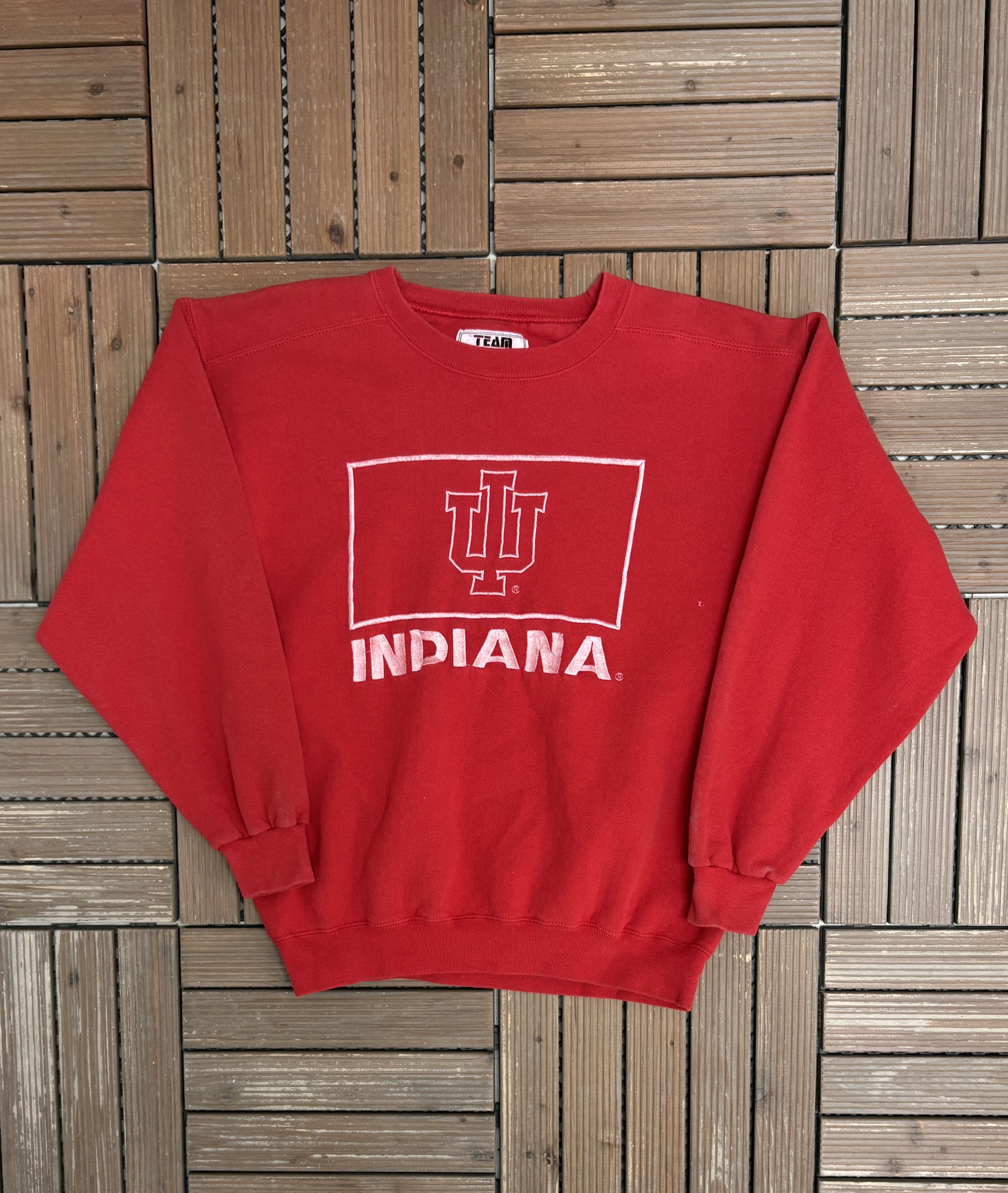 Vintage Indiana Hoosiers Embroidered Vintage Red Sweater Crewneck Size US M / EU 48-50 / 2 - 1 Thumbnail