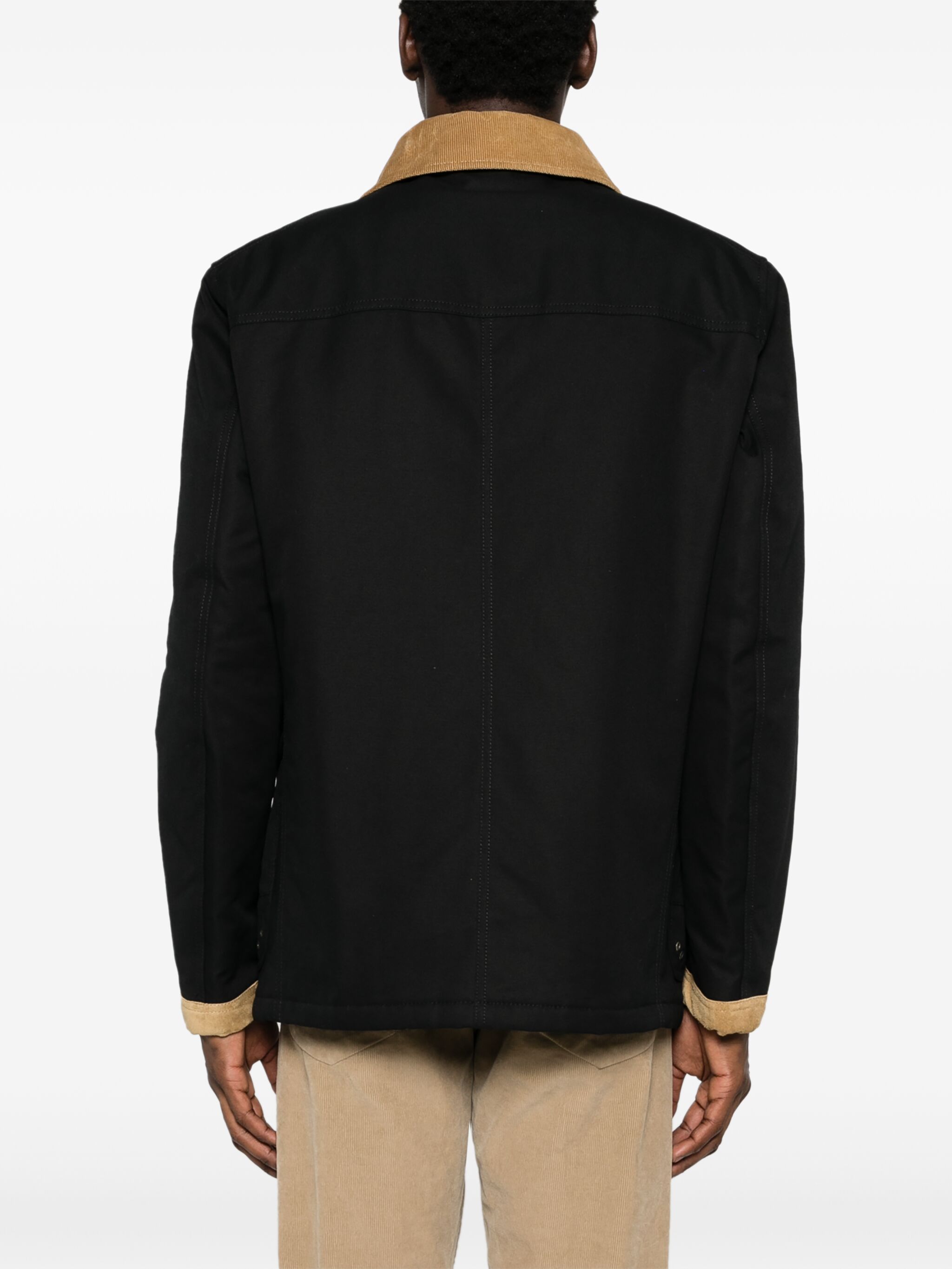 Fay o1s22i1n1124 4-Hook Canvas Jacket in Black Size US M / EU 48-50 / 2 - 4 Thumbnail