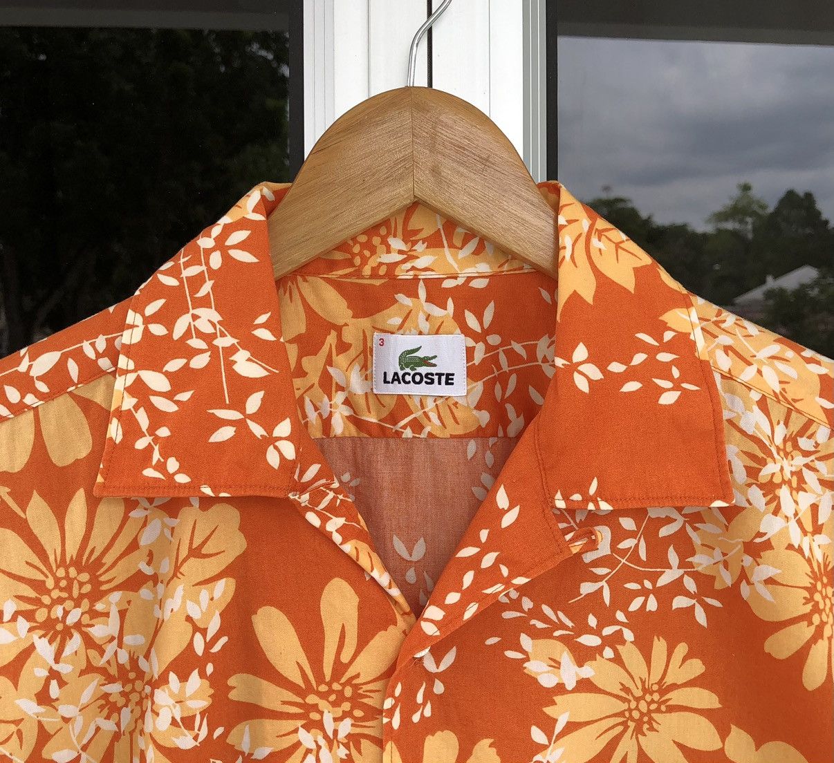 Lacoste LACOSTE Botanical Pattern Open Collar Shirt Aloha Size US M / EU 48-50 / 2 - 10 Thumbnail