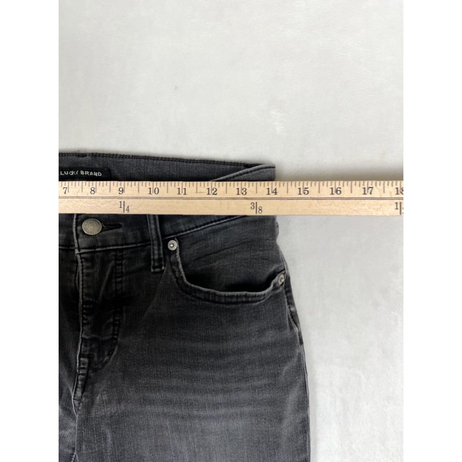 Lucky Brand Lucky Brand Jeans Womens 4/27 Black Ava Mid Rise Skinny Ankle Stretch Denim Size 27" / US 4 / IT 40 - 3 Thumbnail