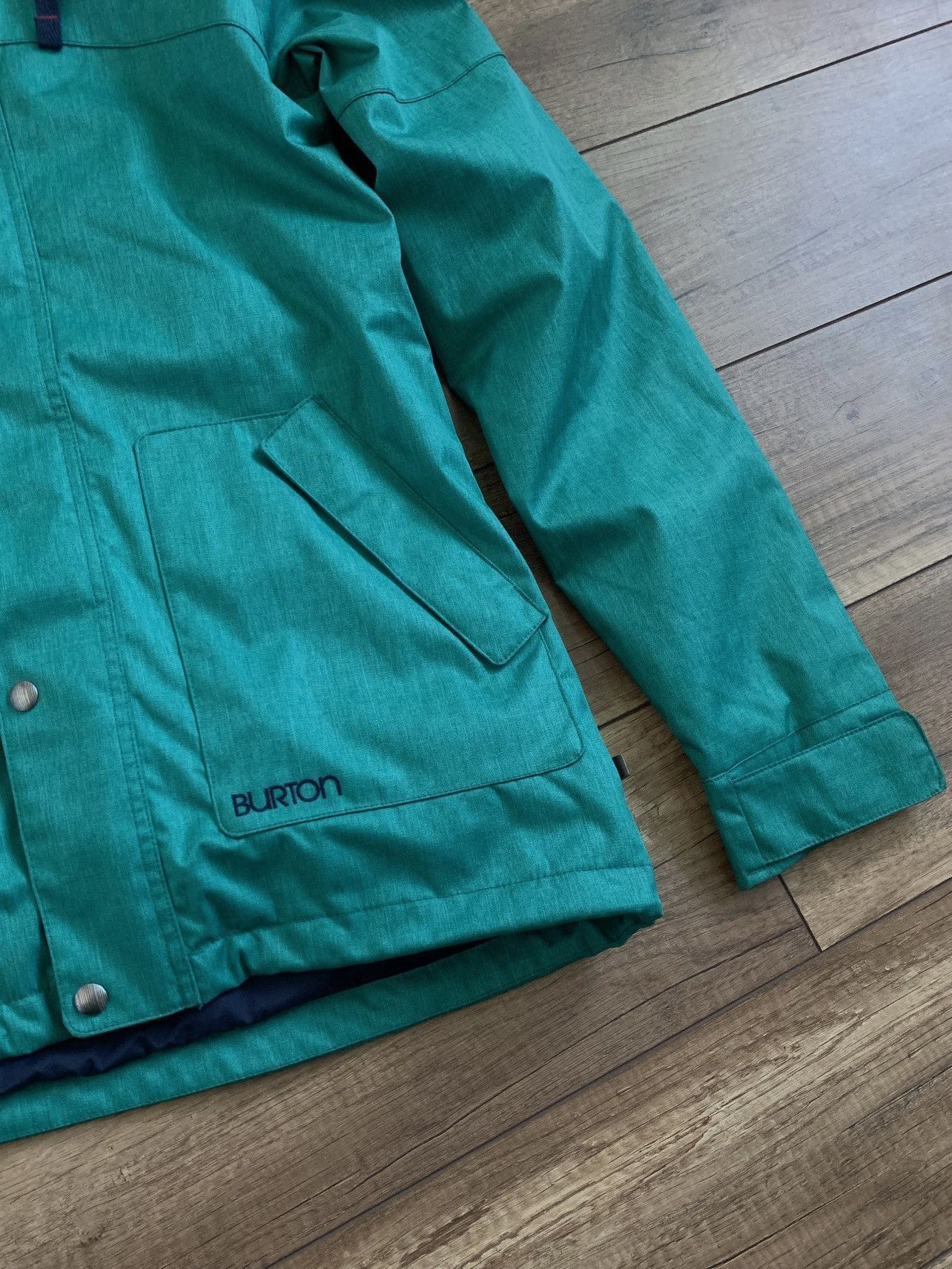Burton Burton Dryride Womens Blue Hooded Snowboarding Ski Jacket Size M / US 6-8 / IT 42-44 - 3 Thumbnail