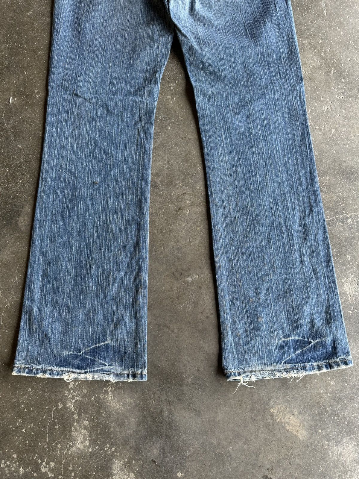 Vintage VINTAGE WRANGLER JEANS RARE PATINA DENIM PANTS Size US 31 - 11 Thumbnail