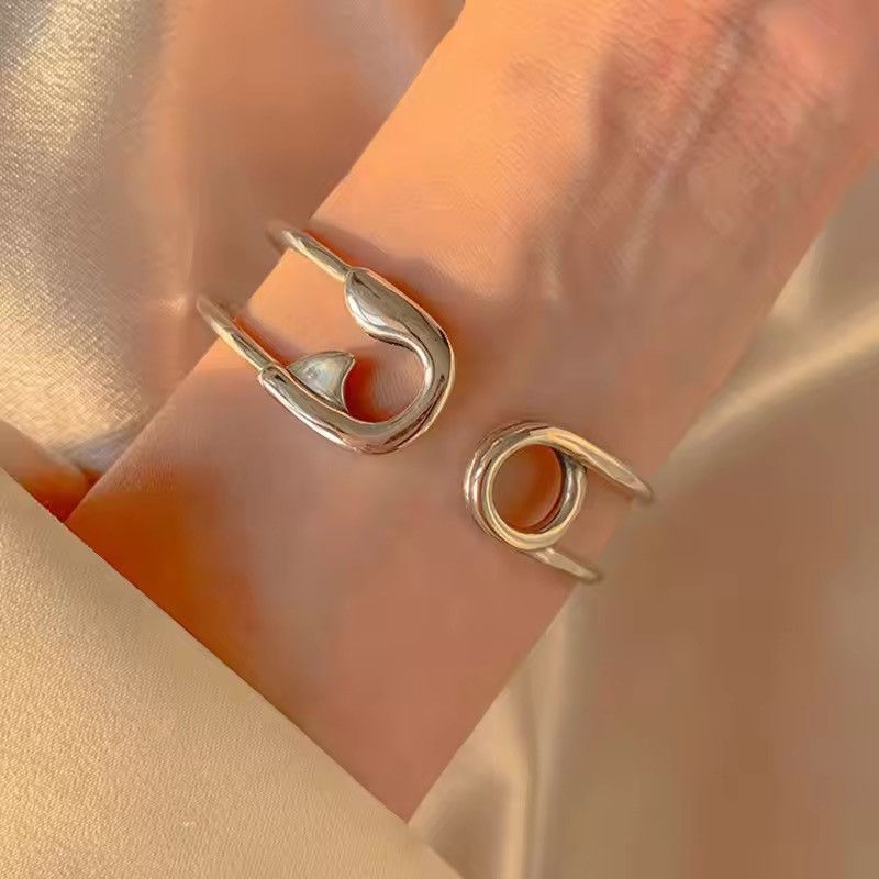 Jewelry Silver Bangle Bracelet Size ONE SIZE - 3 Thumbnail