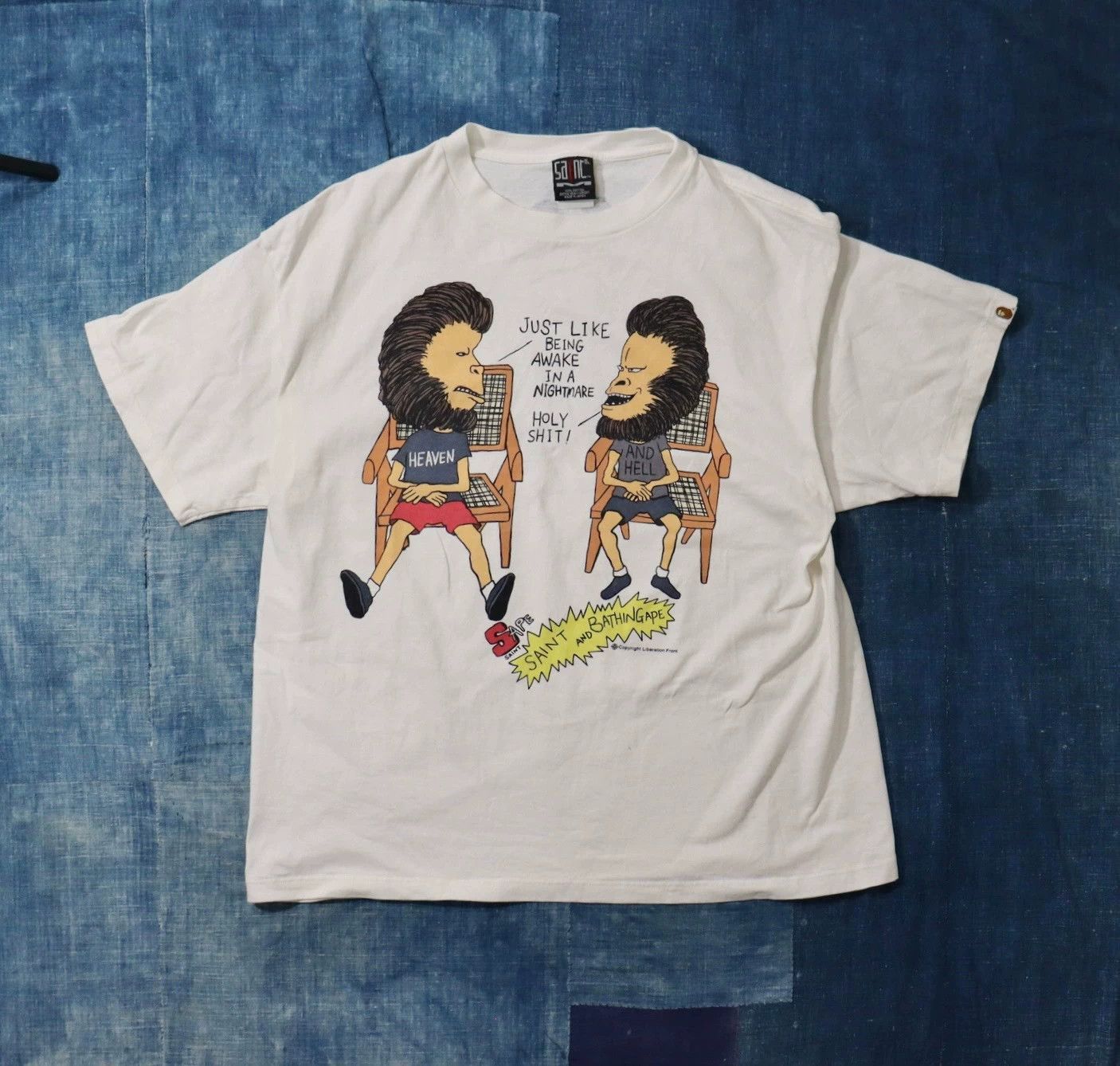 Saint Michael Saint Michael Saint Michael Joint Bape 23ss ape-man short Size US XXL / EU 58 / 5 - 1 Thumbnail