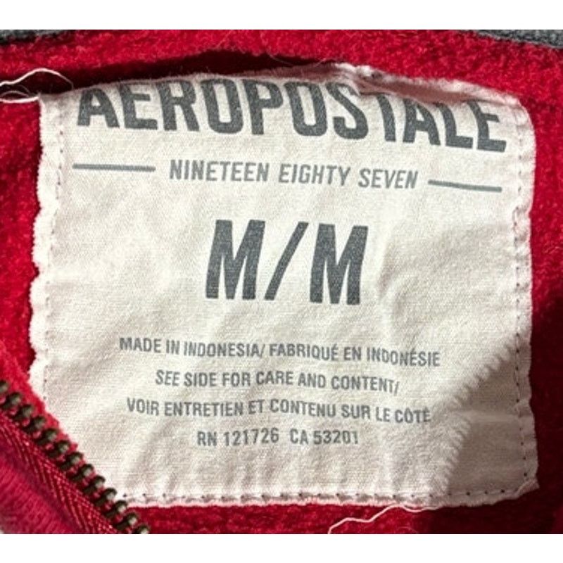 Aeropostale Size M | AEROPOSTALE Men's 1987 Zip Front Sweatshirt Hoodie Size US M / EU 48-50 / 2 - 5 Thumbnail