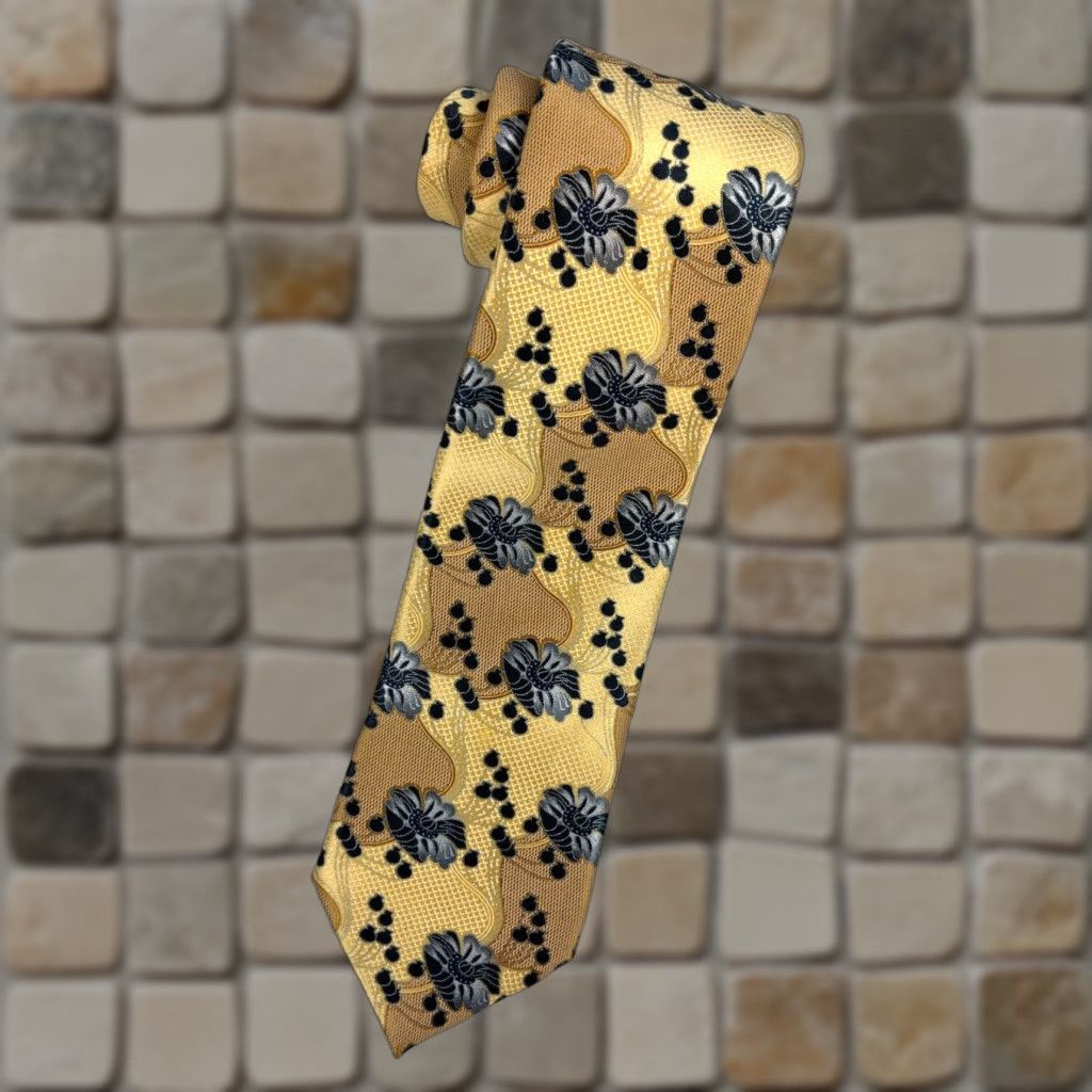 Ermenegildo Zegna VINTAGE Ermenegildo Zegna Men's Luxury Silk Tie Floral Made in Italy Size ONE SIZE - 1 Thumbnail