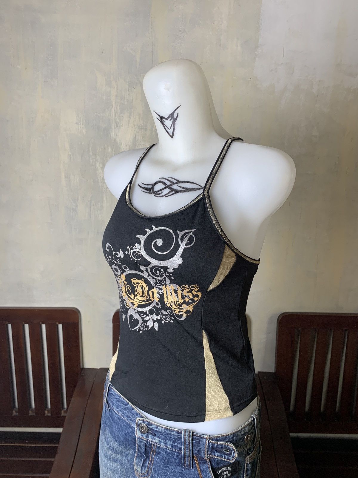 Japanese Brand y2k Da Miss Japan Fitted Beach Swim Cross Lace Up Tank Top Size S / US 4 / IT 40 - 2 Thumbnail
