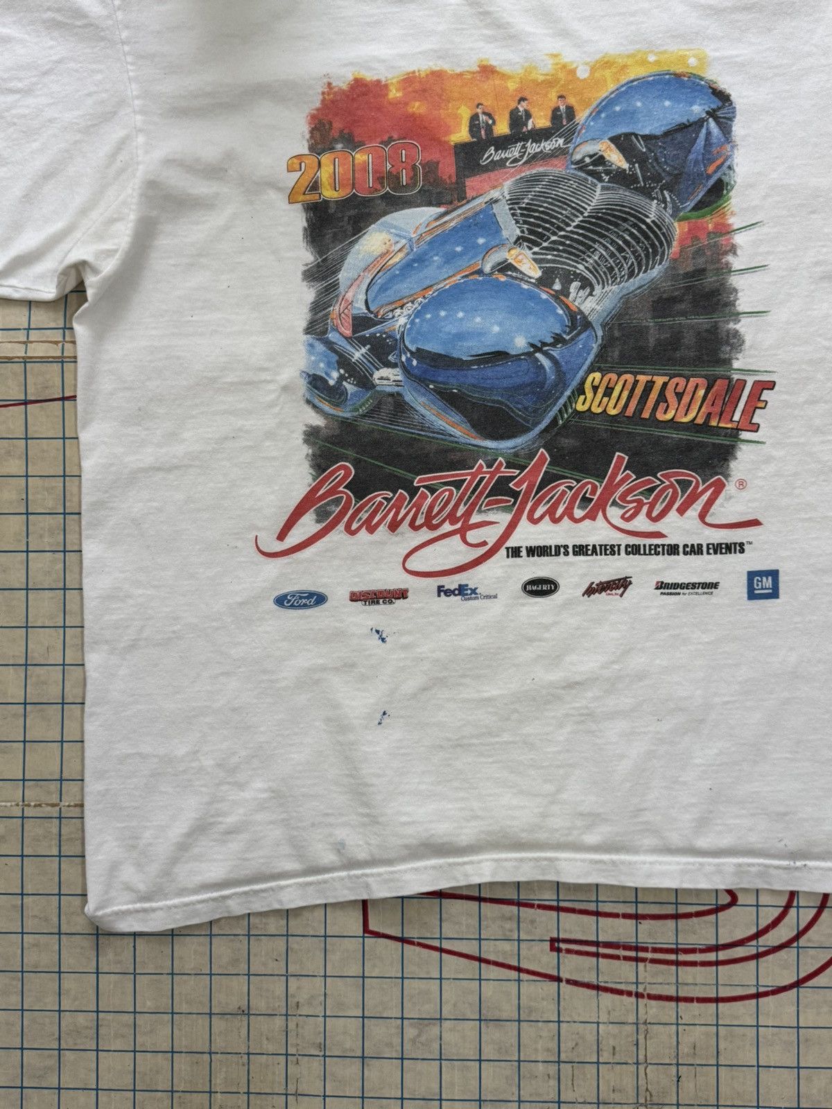 Vintage Barrett Jackson 2008 Classic Collector Car Graphic Tee Large Size US L / EU 52-54 / 3 - 3 Thumbnail