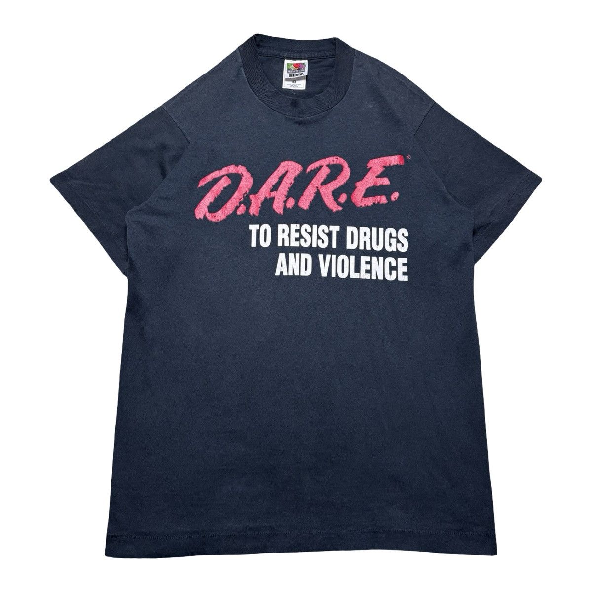Other Vintage Dare Drugs Violence Faded Black Graphic T Shirt M Size US M / EU 48-50 / 2 - 1 Thumbnail